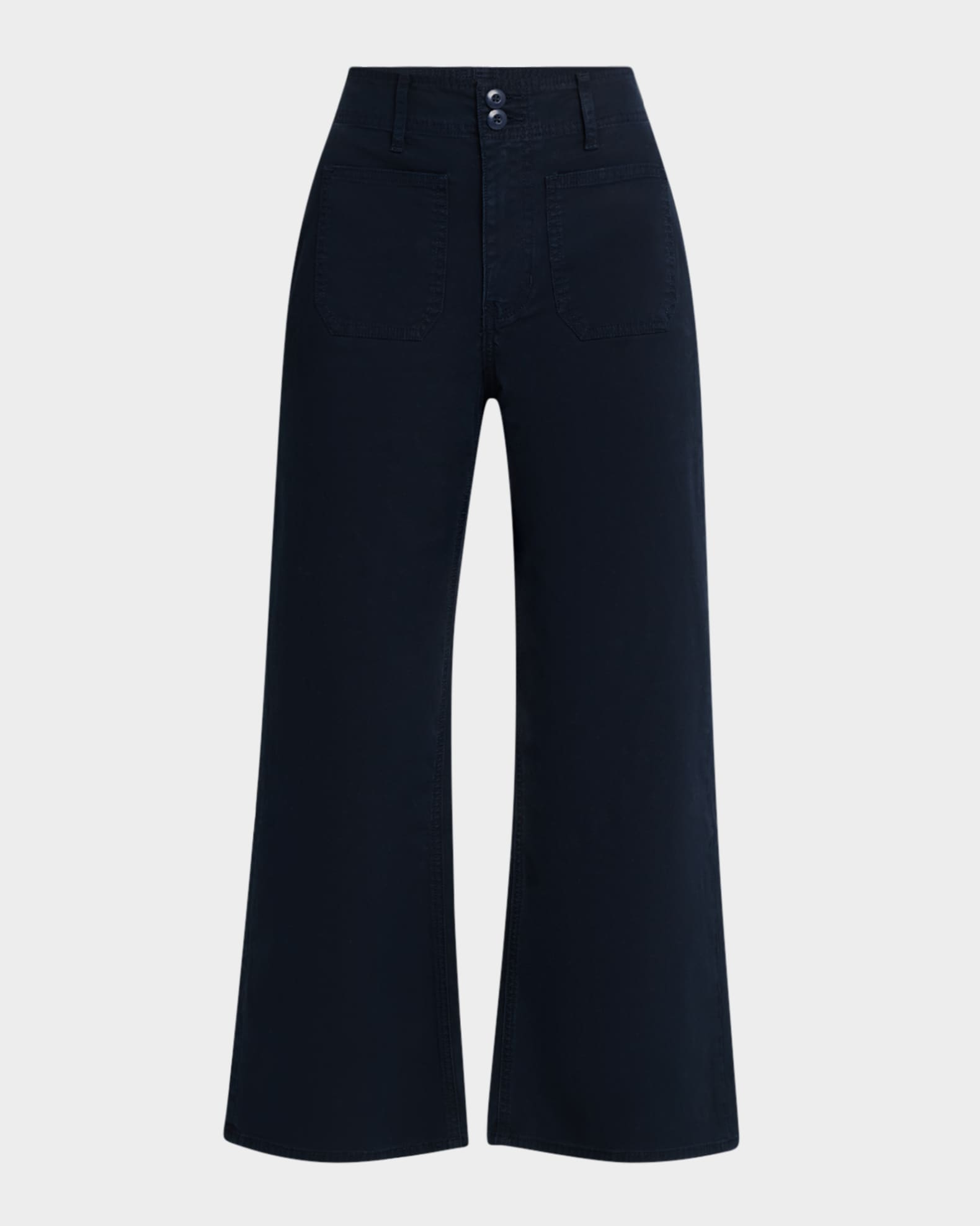 Grant Cropped High-Rise Wide-Leg Pants 0