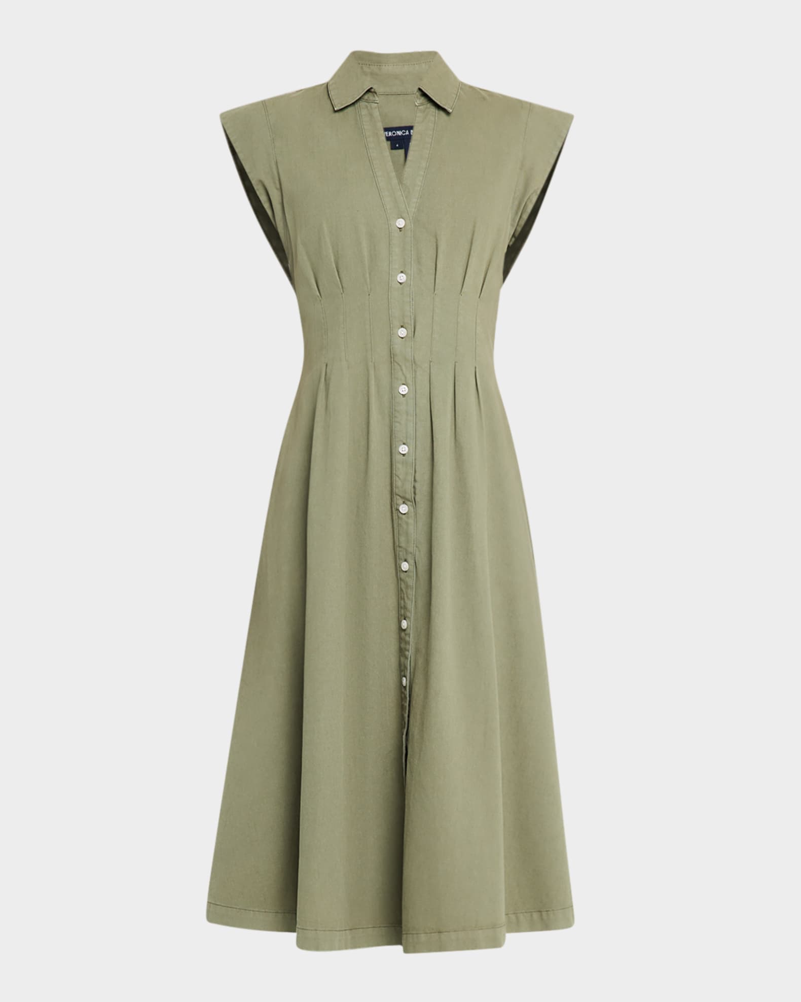 Ruben Button-Front Midi Dress 0