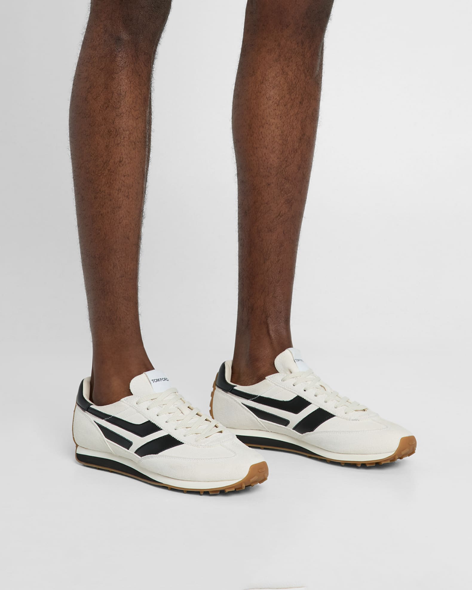 Men's Mick Tech Fabric and Suede Sneakers 1