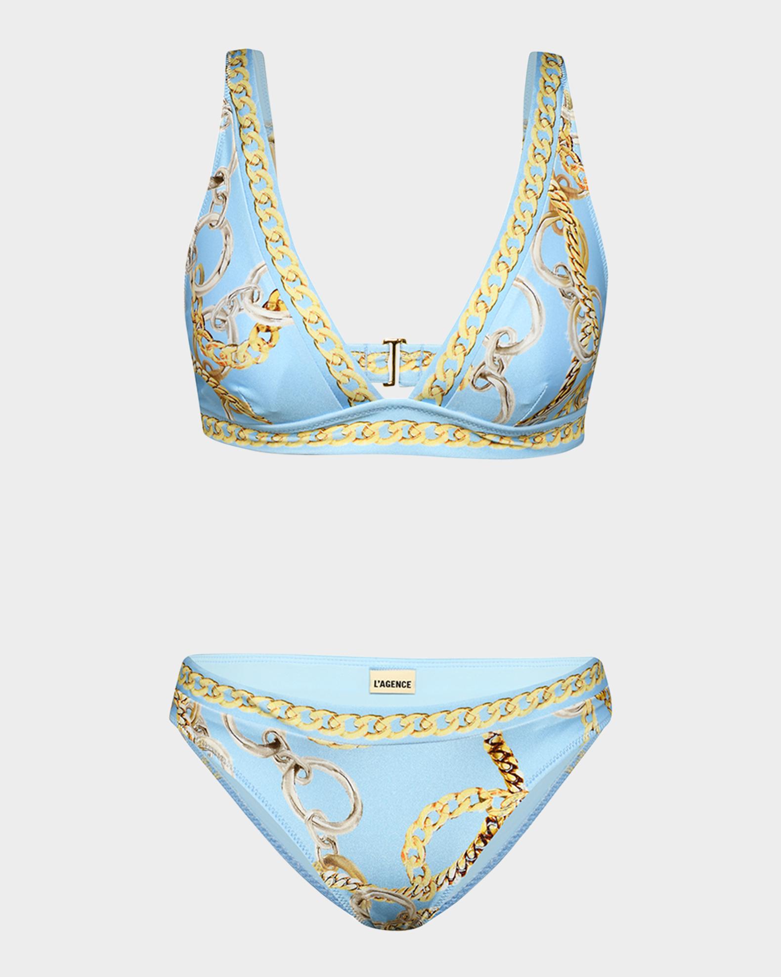 Oversized Chain Two-Piece Swimsuit | Neiman Marcus