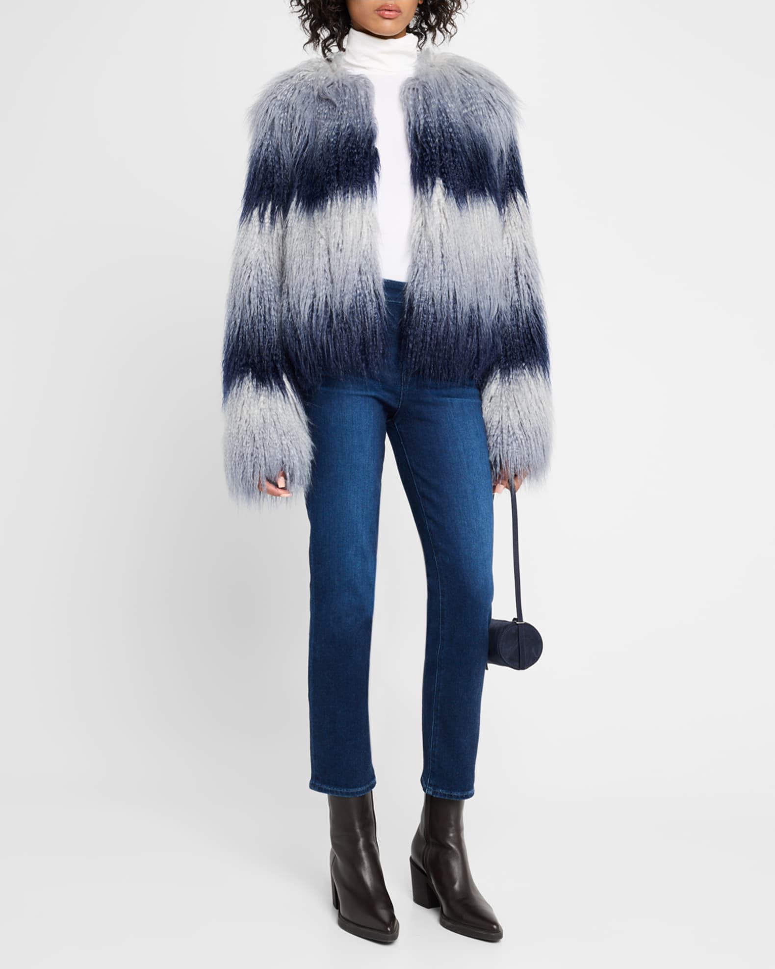 Sameul Ombre Faux Fur Coat 1