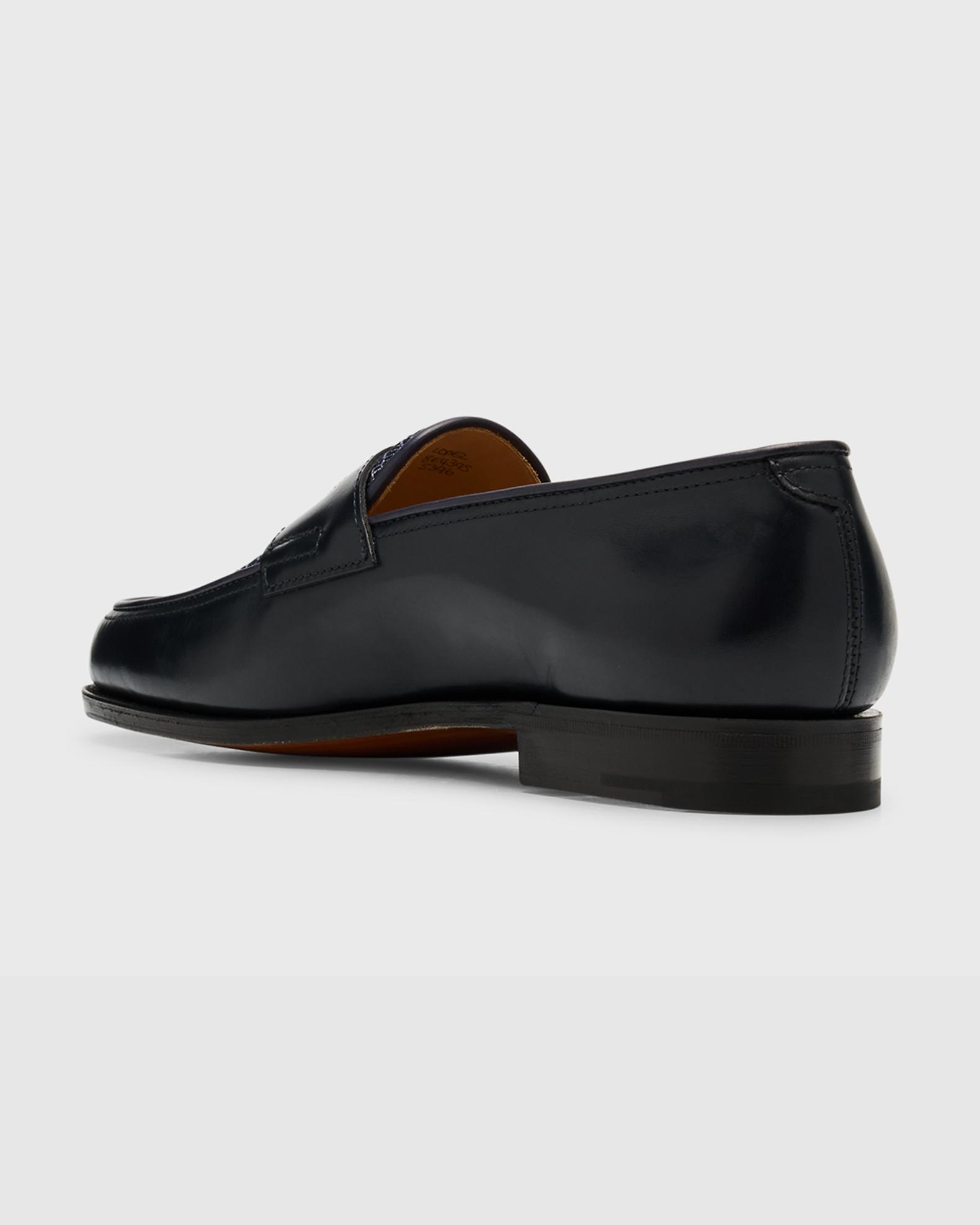John Lobb Gould Black Leather Monk Strap Loafers Size 9C JOHN LOBB  main image 3