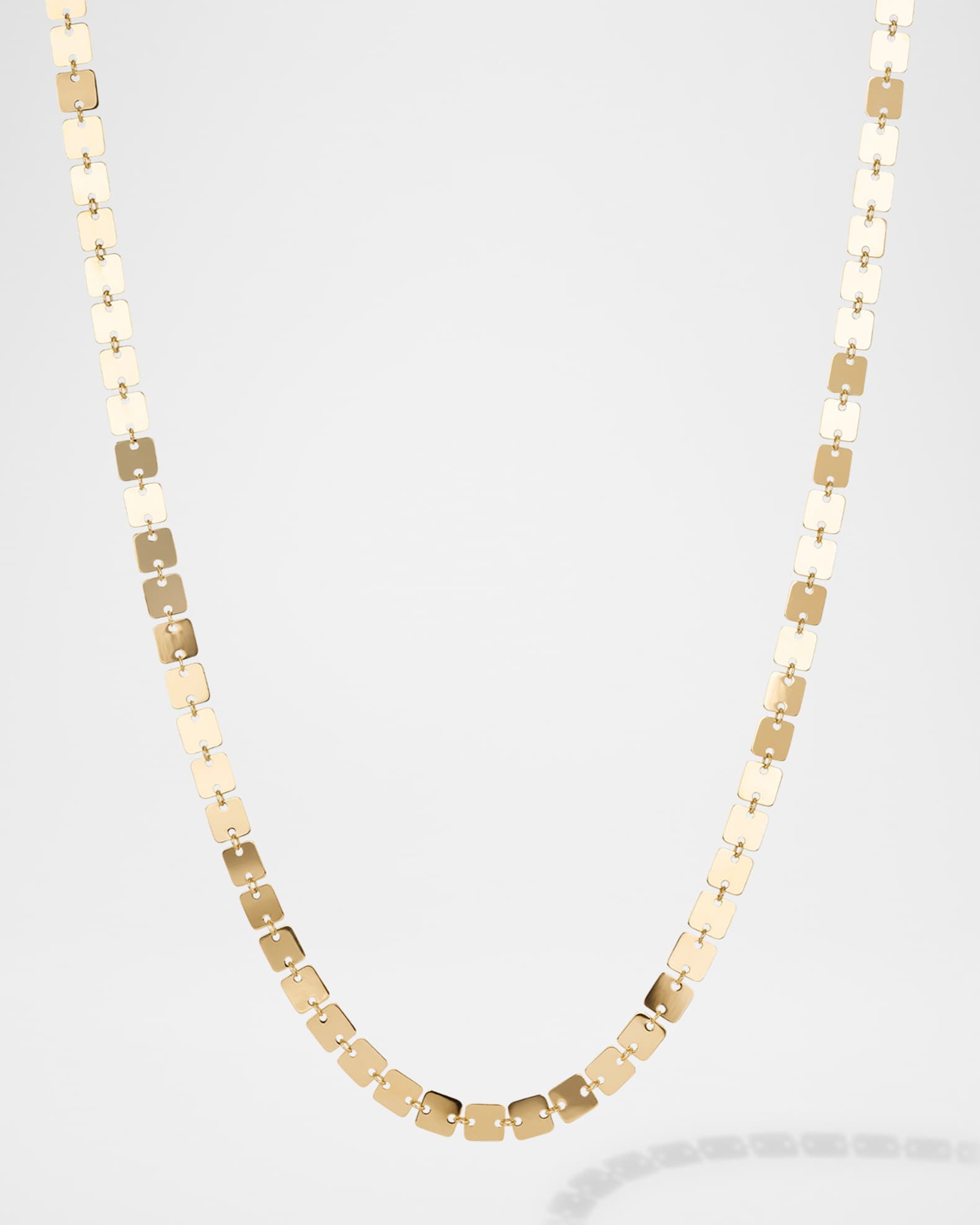 Laser Square Chain Necklace 0