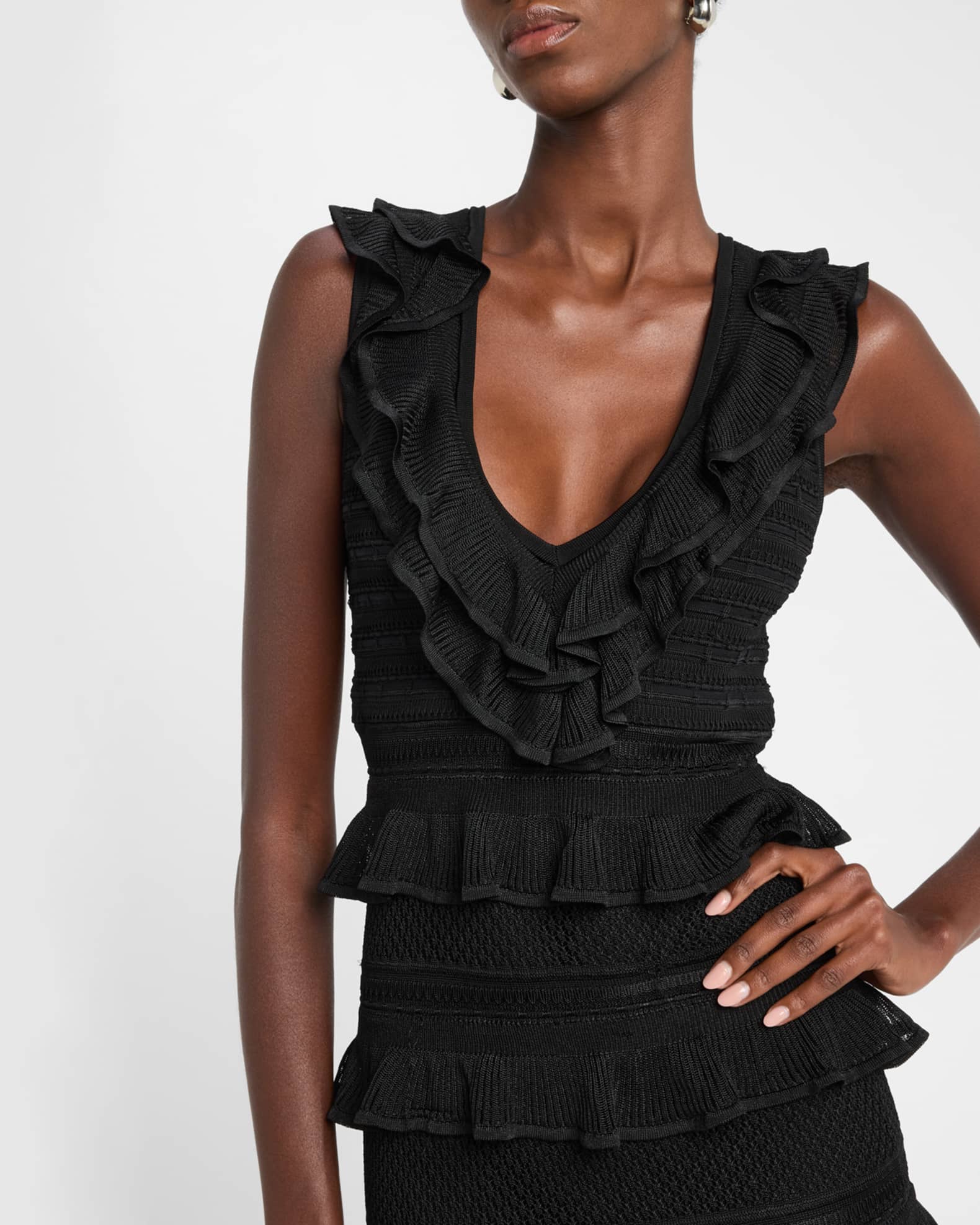 【Zimmermann】CRUSH V NECK MIDI Vネック ショルダーリボン Zimmermann】CRUSH V NECK MIDI Vネック ショルダーリボン