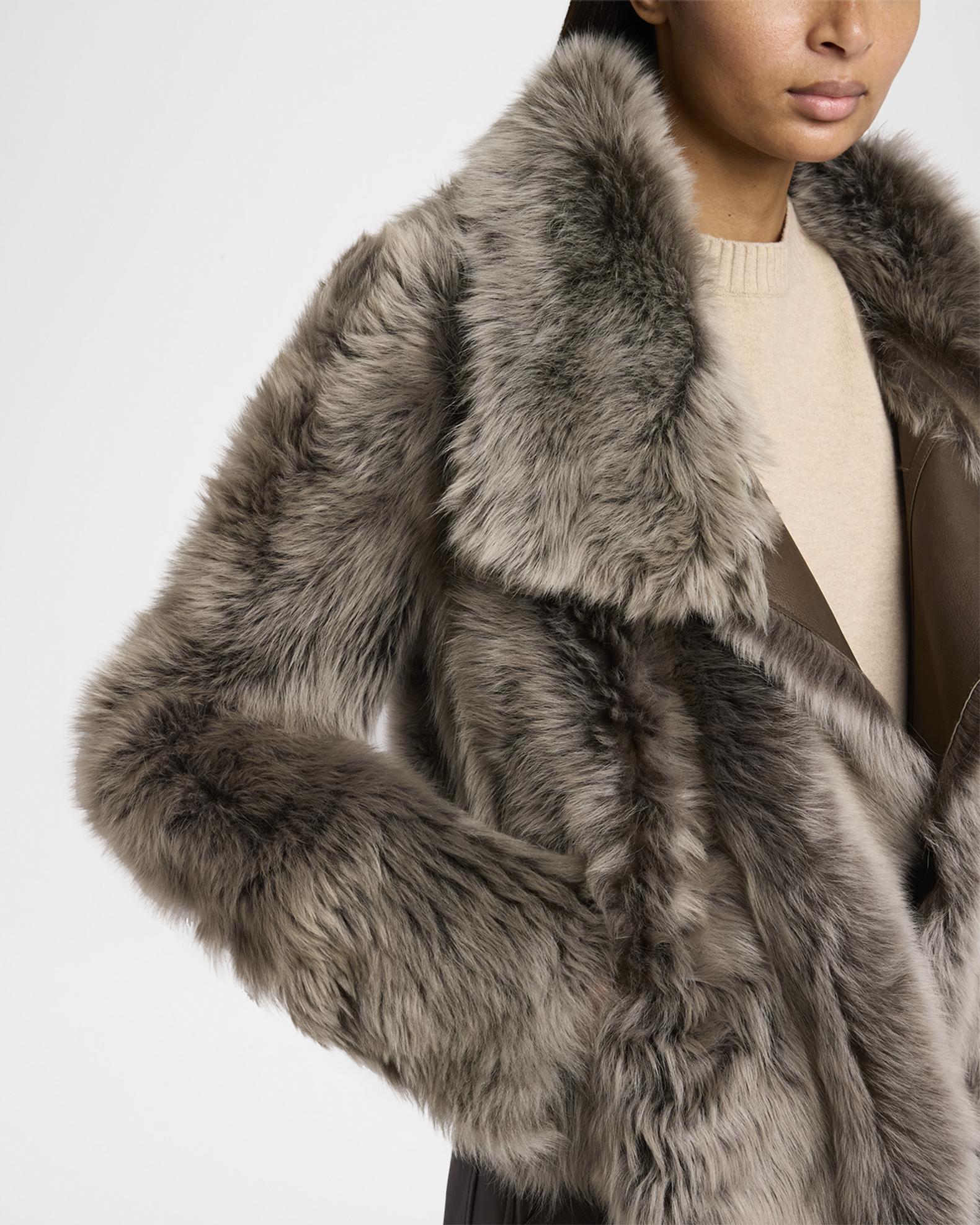 Yves Salomon Toscana Lamb Shearling Jacket | Neiman Marcus