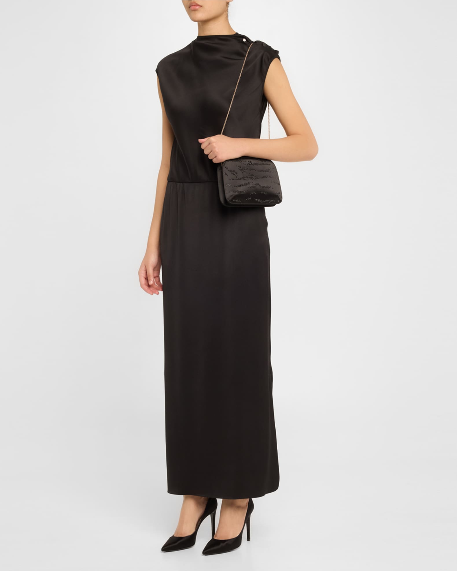 La Prima Crystal Silk Clutch Bag 1