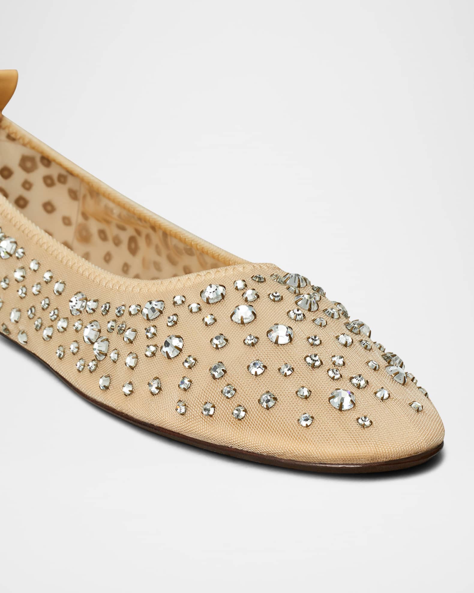 Tory Burch Crystal Mesh Ballerina Flats Neiman Marcus