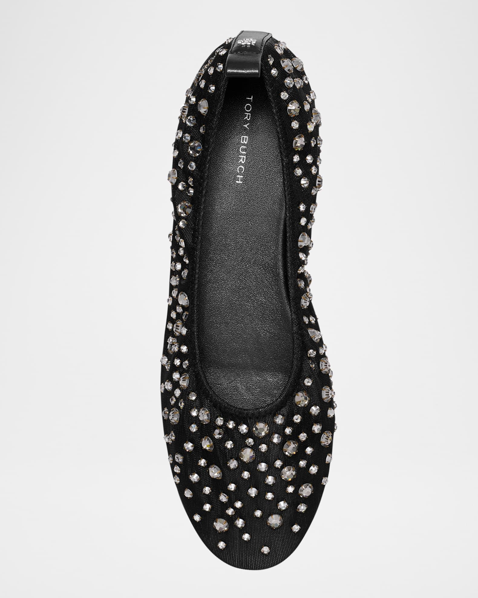 フラットシューズ TORY BURCH Mesh ballerinas Nero Tory Burch Crystal Mesh Ballerina Flats | Neiman Marcus