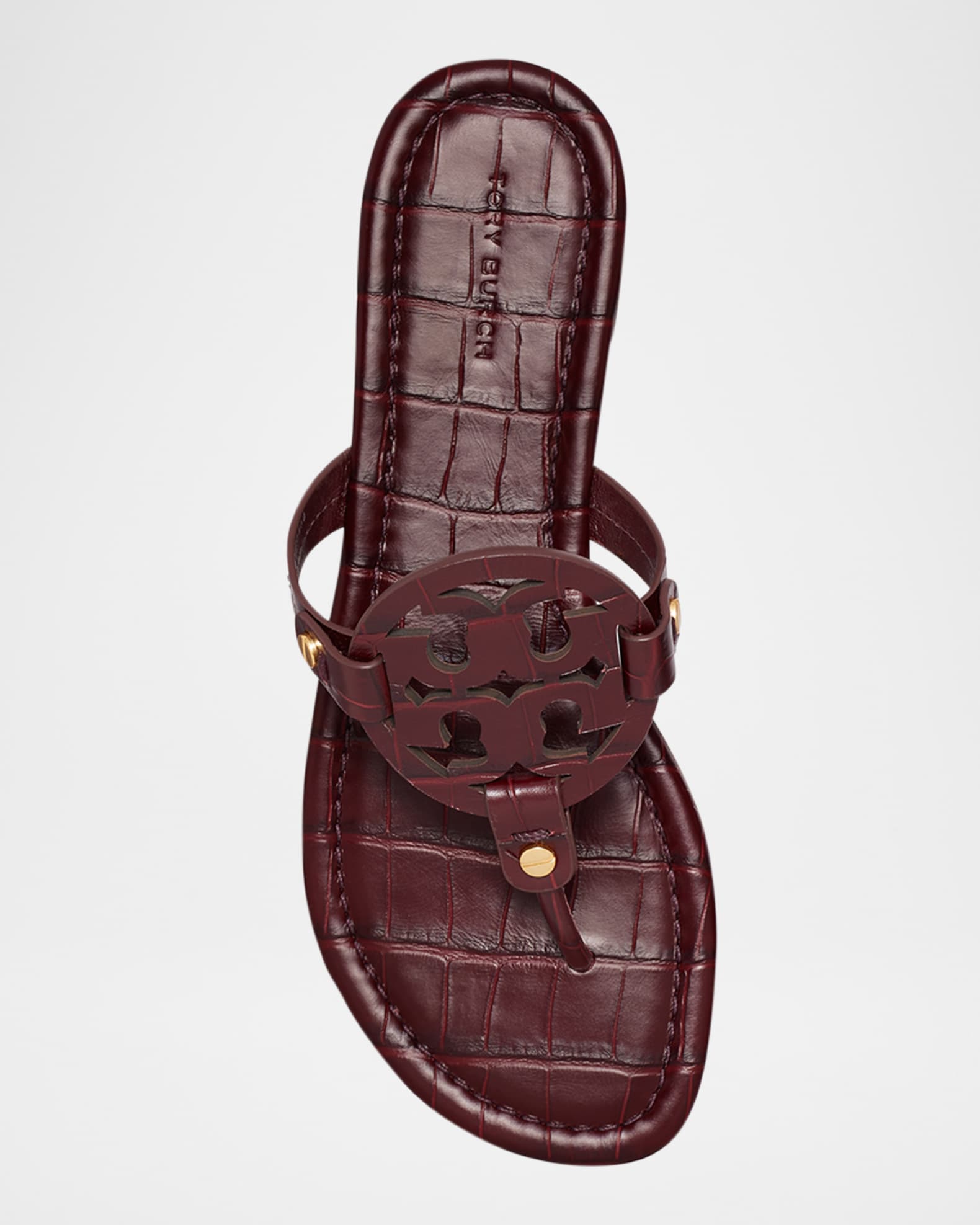 Tory Burch Women s Miller Sandals Red Size 10 Bordo