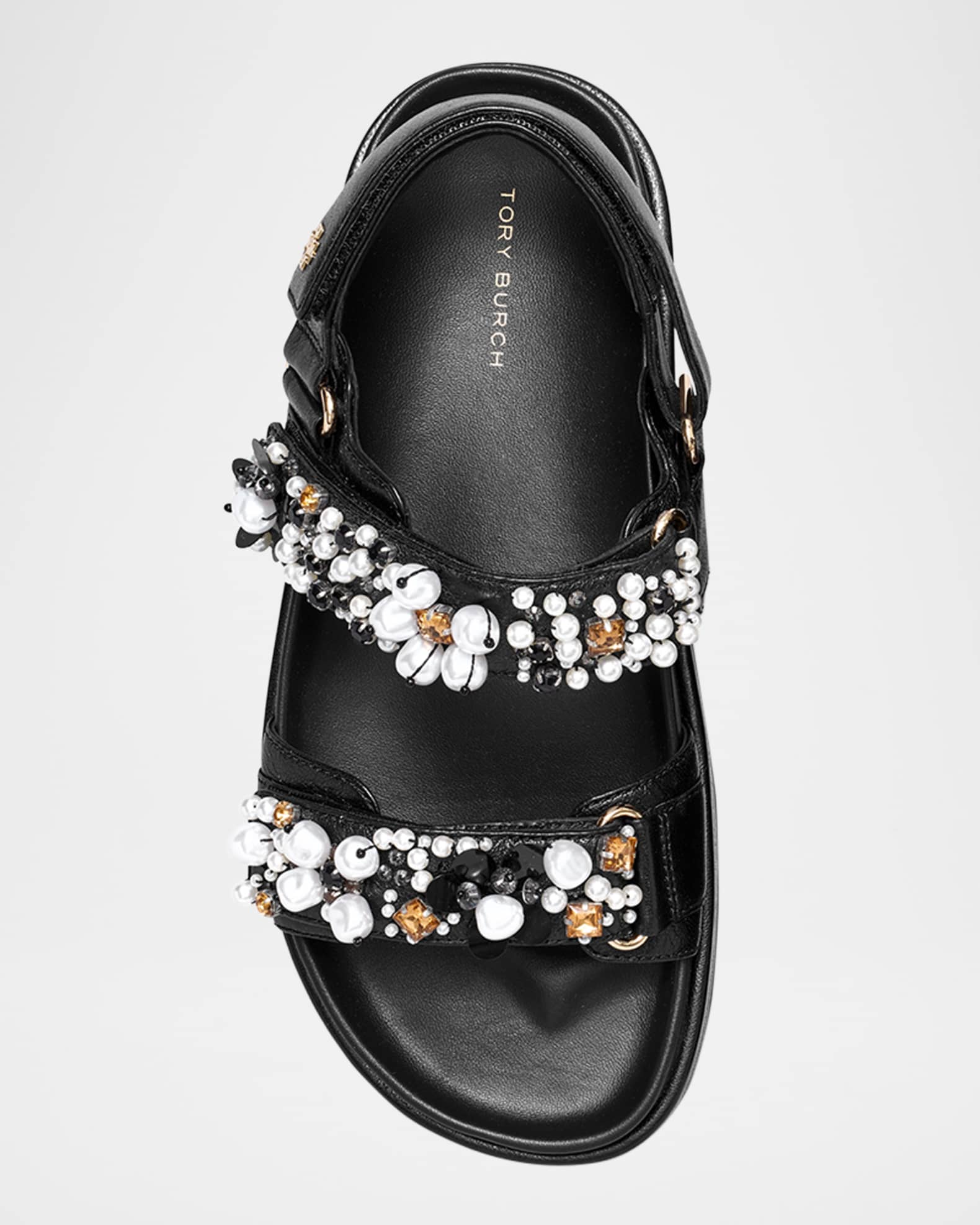 Tory burch embellished sandals shop