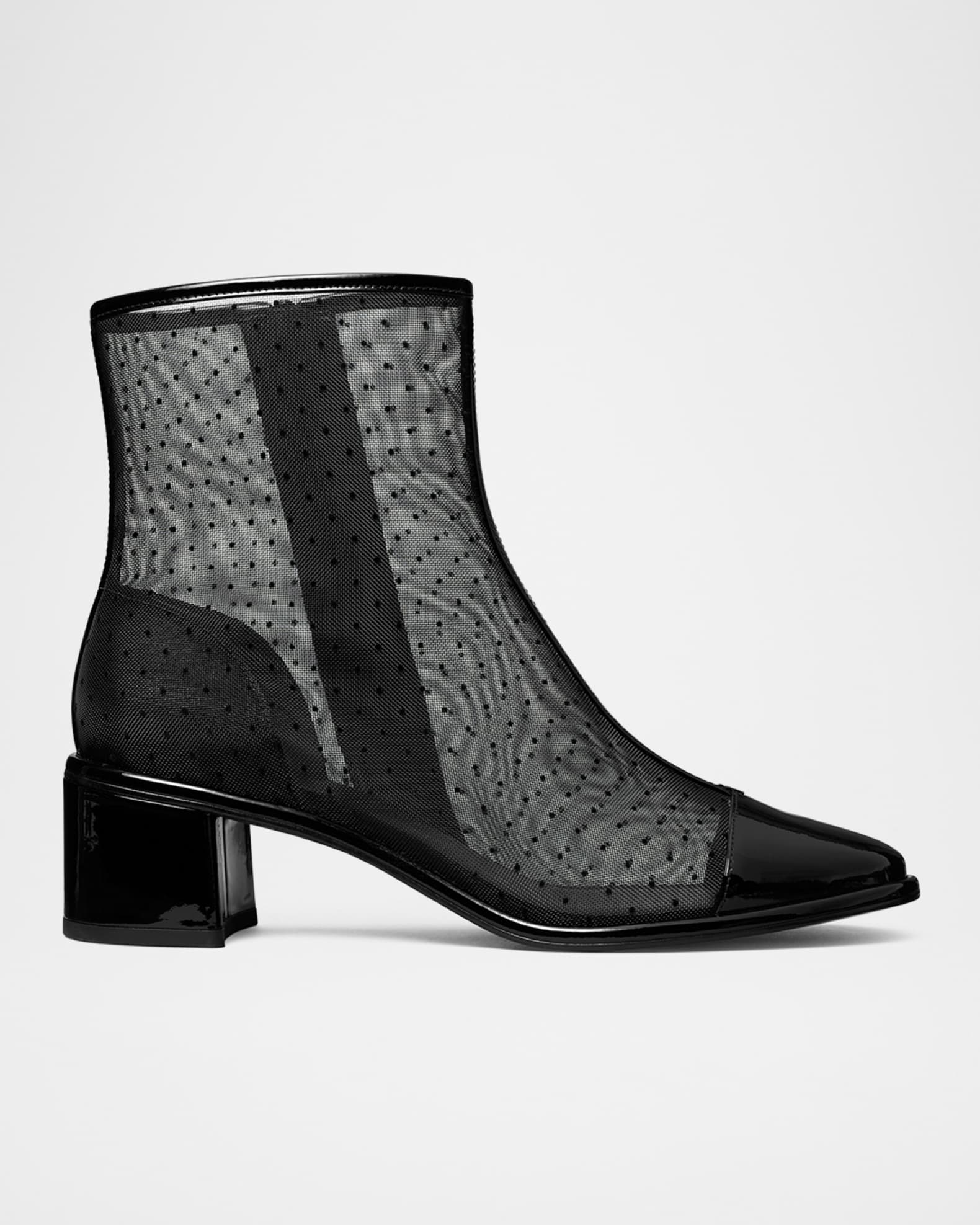 Zara mesh ankle boots on sale