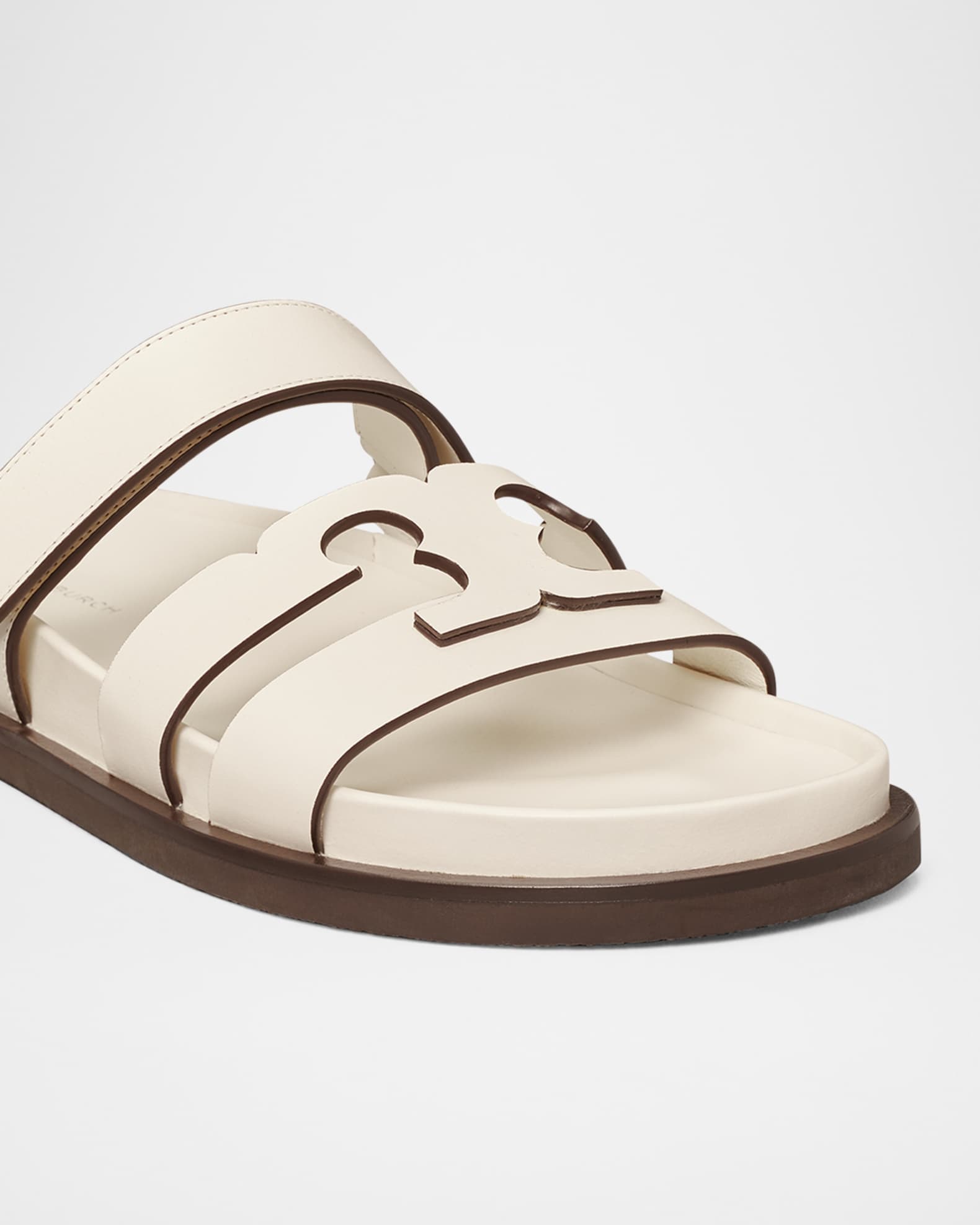 Ines Leather Triple-Band Sport Mule Sandals 1