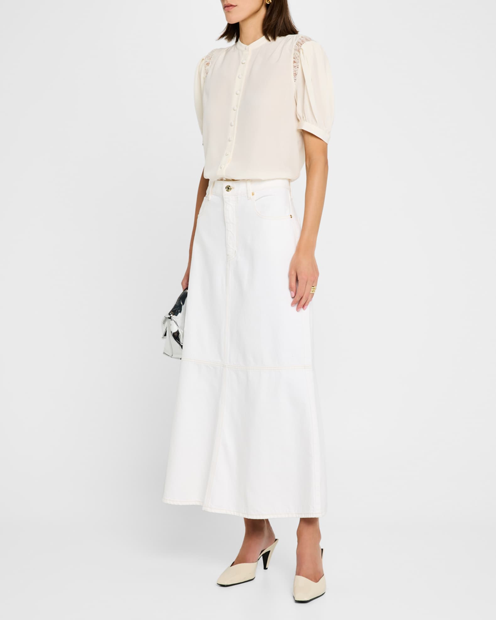 Lace Shoulder Blouse  1