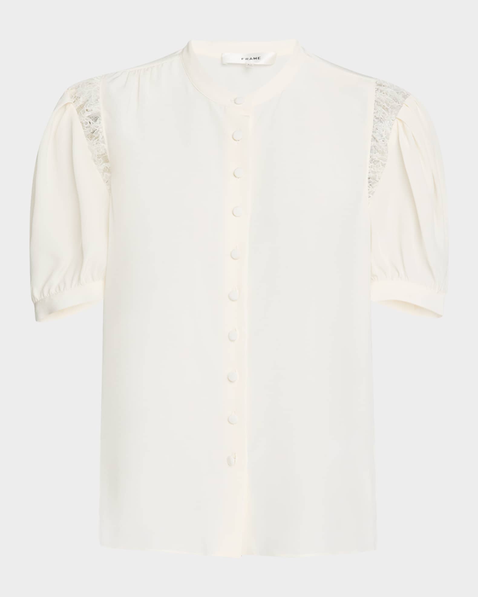 Lace Shoulder Blouse  0