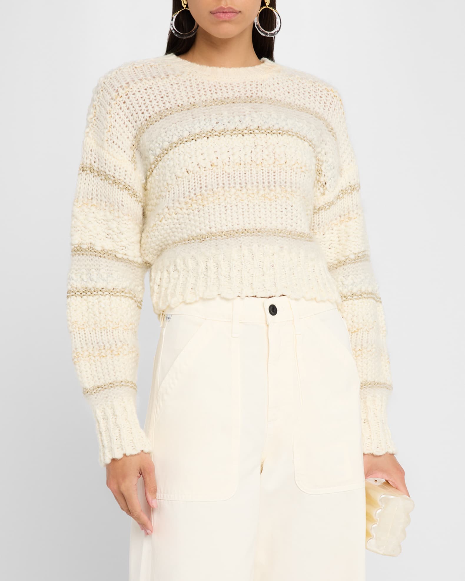 Textured Stripe Sweater