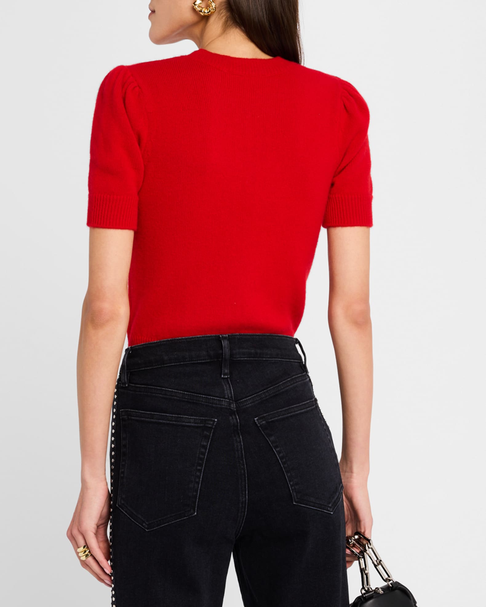 Grey Smoke | Pure Cashmere Crew Neck Sweater | WoolOvers US