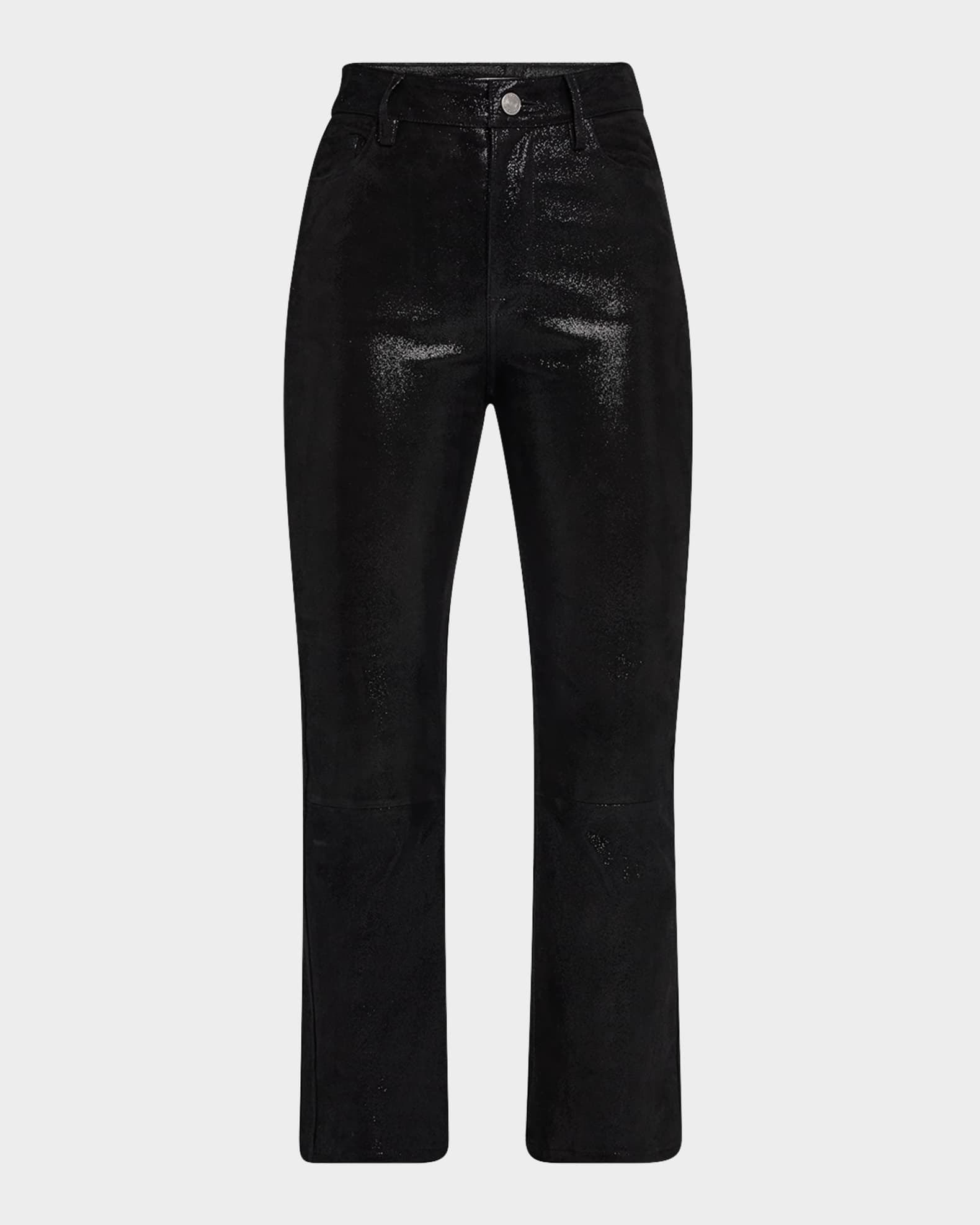 Le Crop Mini Boot Leather Pants 0