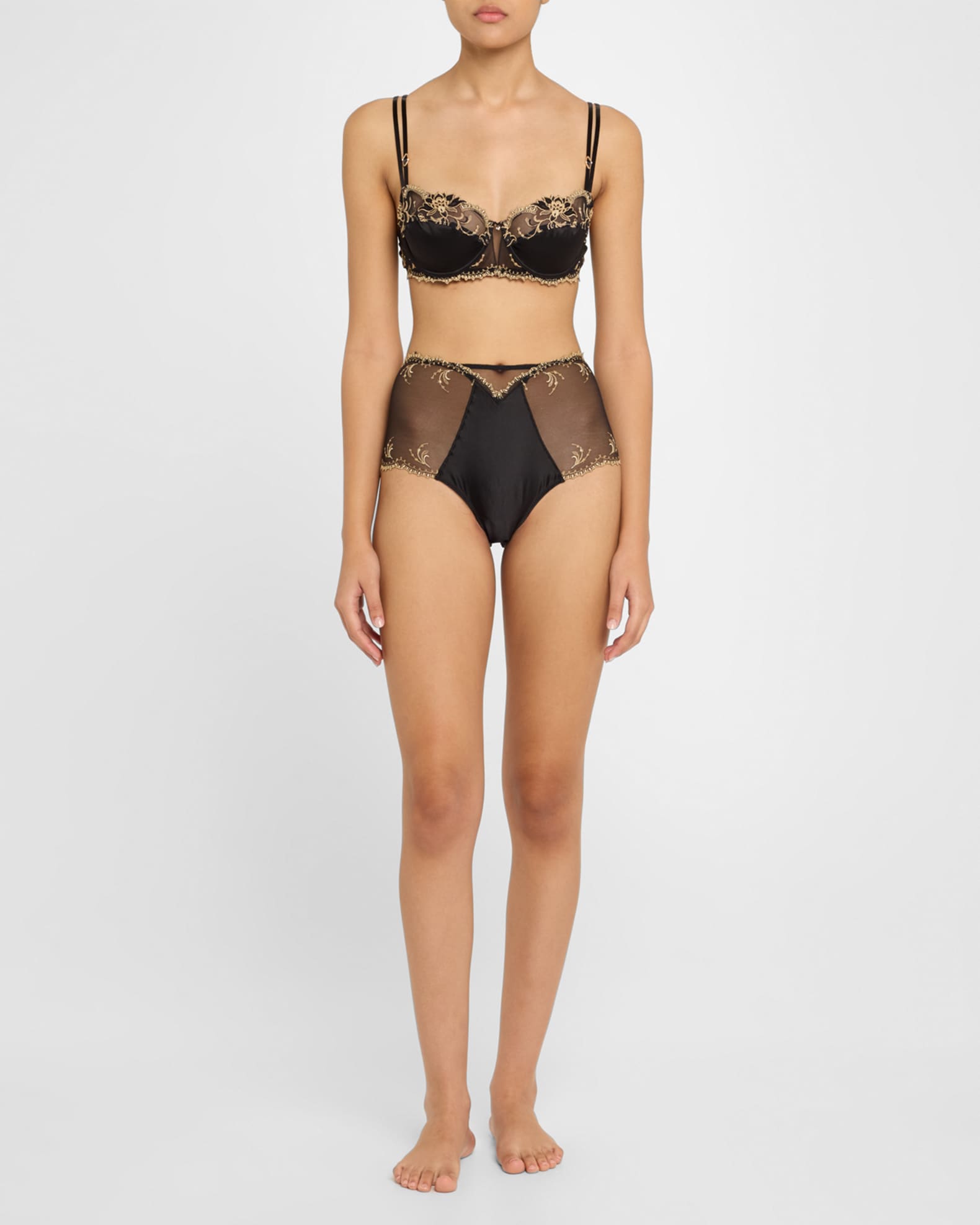 High Embroidered Tulle Boyshorts 1