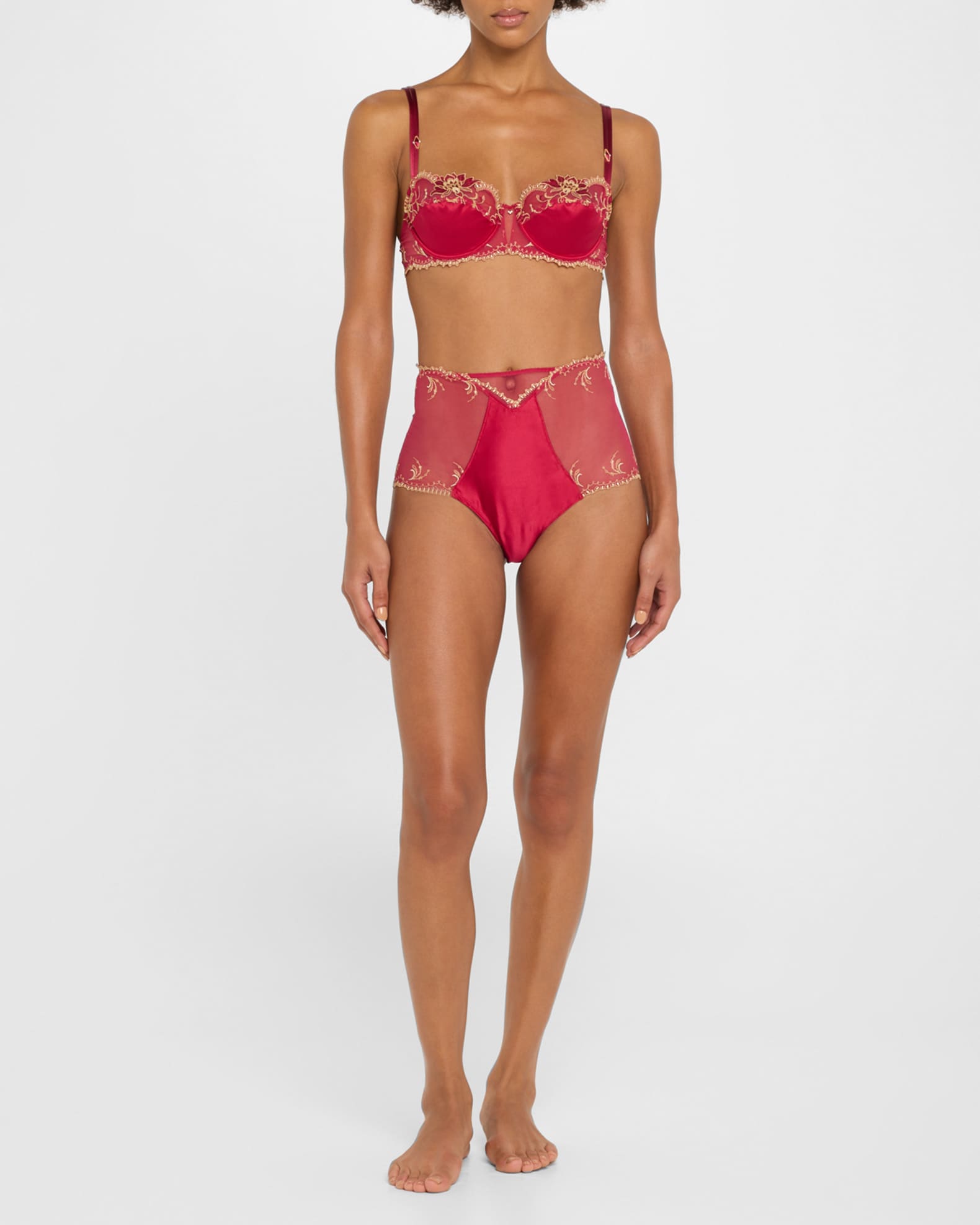 High Embroidered Tulle Boyshorts 1