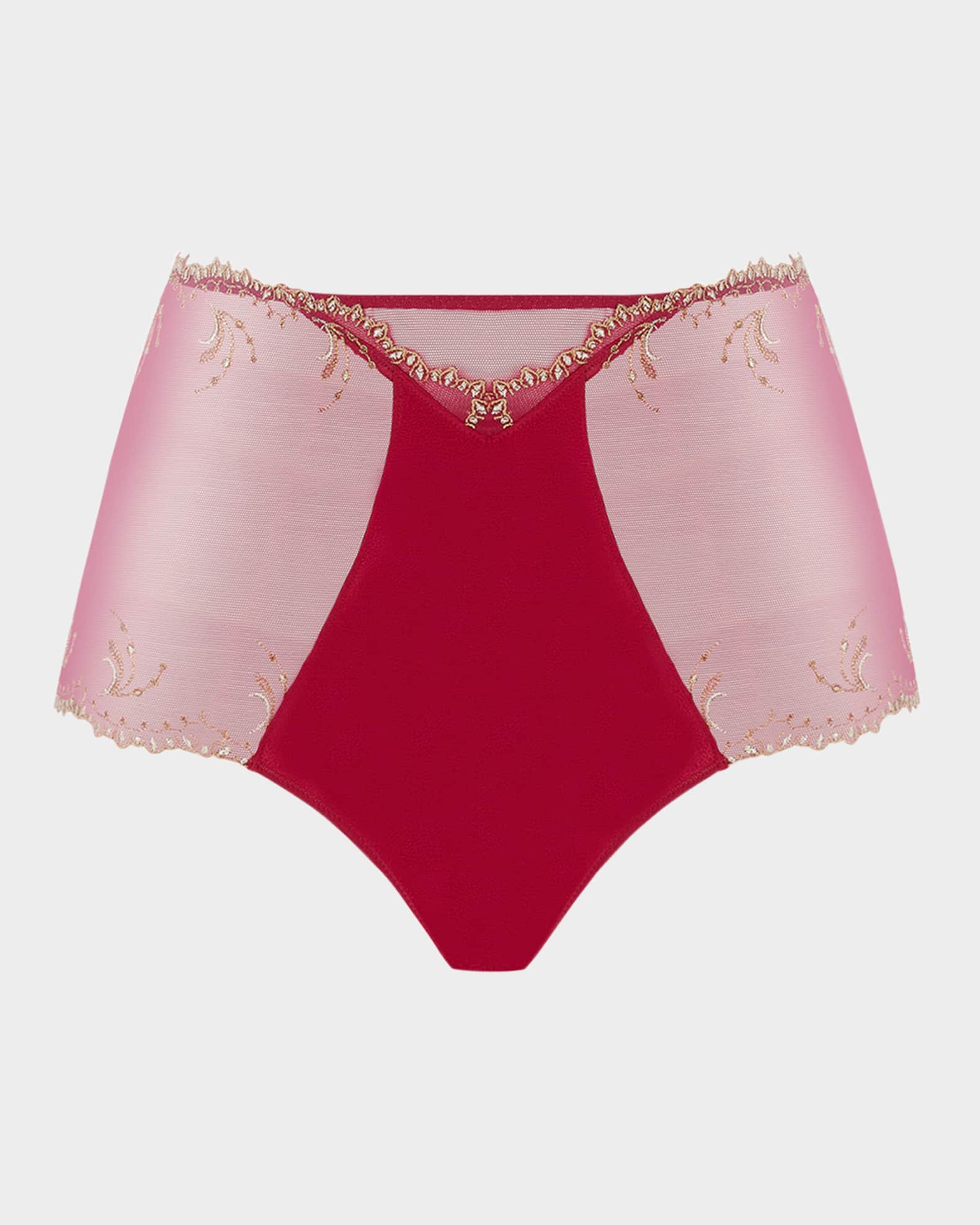 High Embroidered Tulle Boyshorts 0