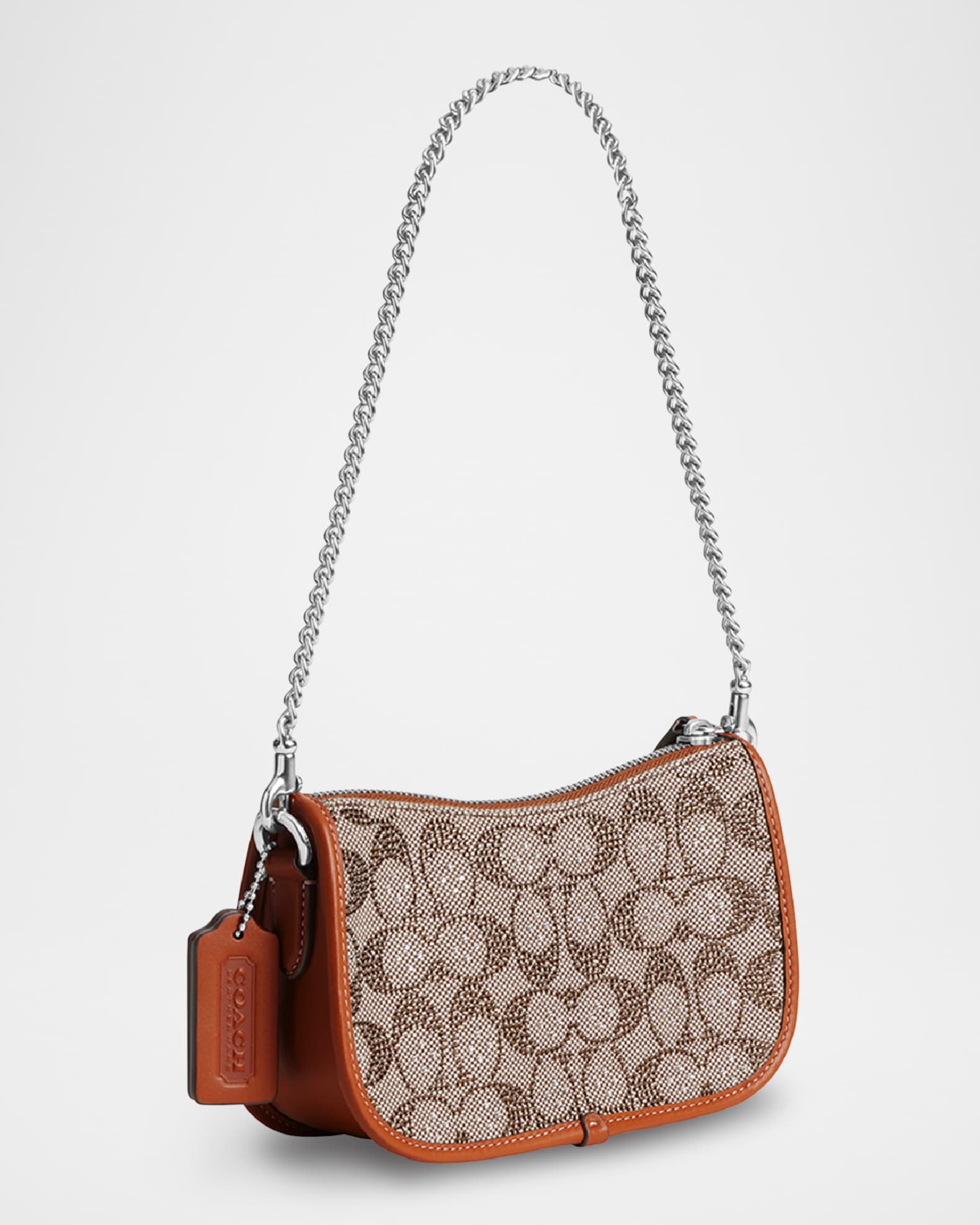 Coach Swinger 20 Crystal Signature Jacquard Shoulder Bag