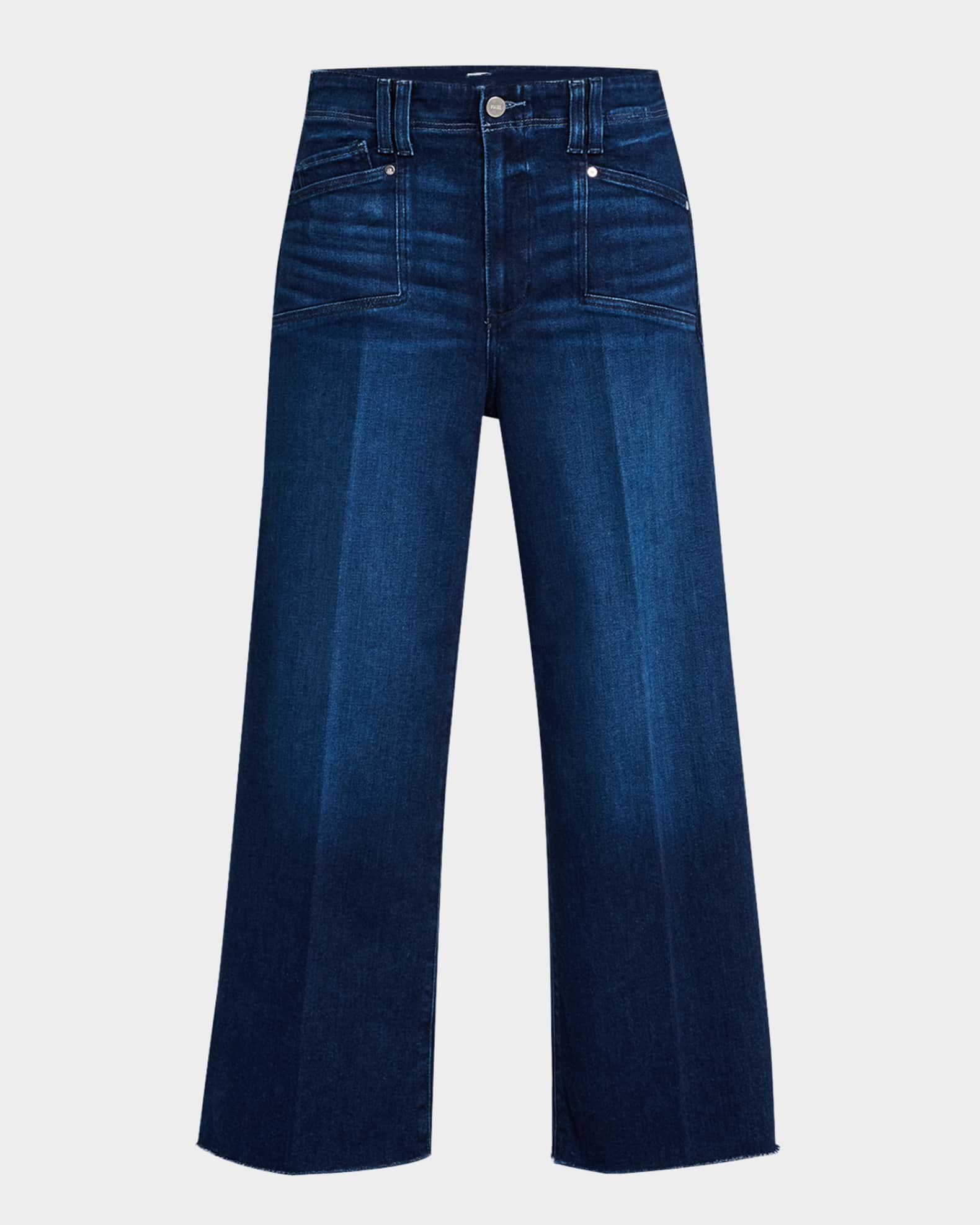 Paige Anessa Set In Pockets High Rise Denim Jeans Praline 33