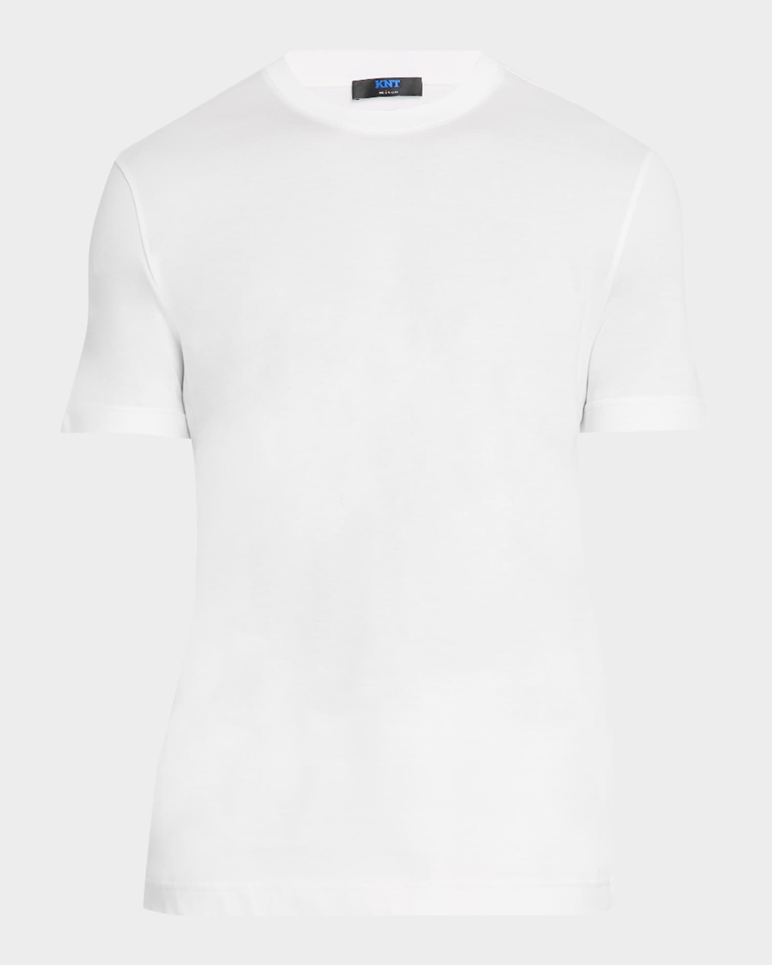 Men's Solid Cotton Crewneck T-Shirt 0