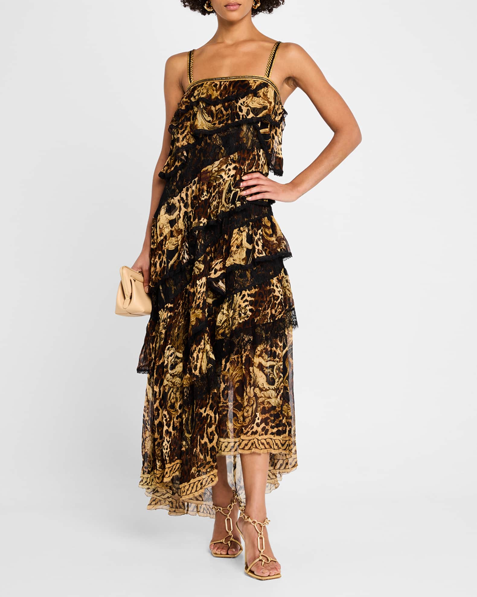 Era of Empires Asymmetric Spliced Lace Dress 1
