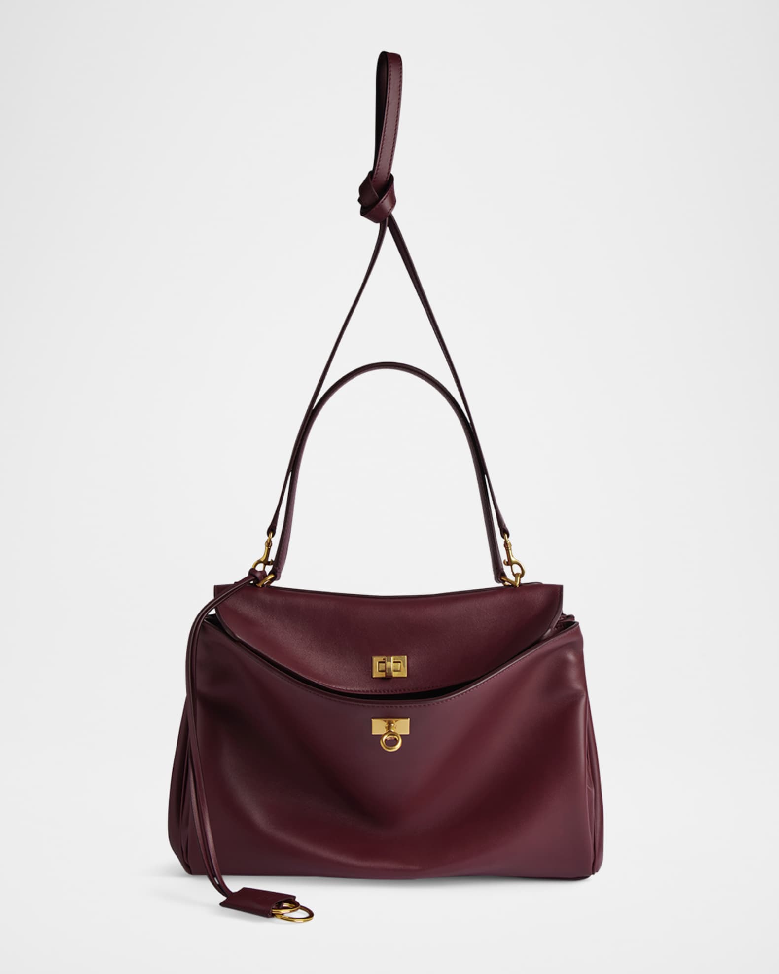 Rodeo Medium Leather Top-Handle Bag 1