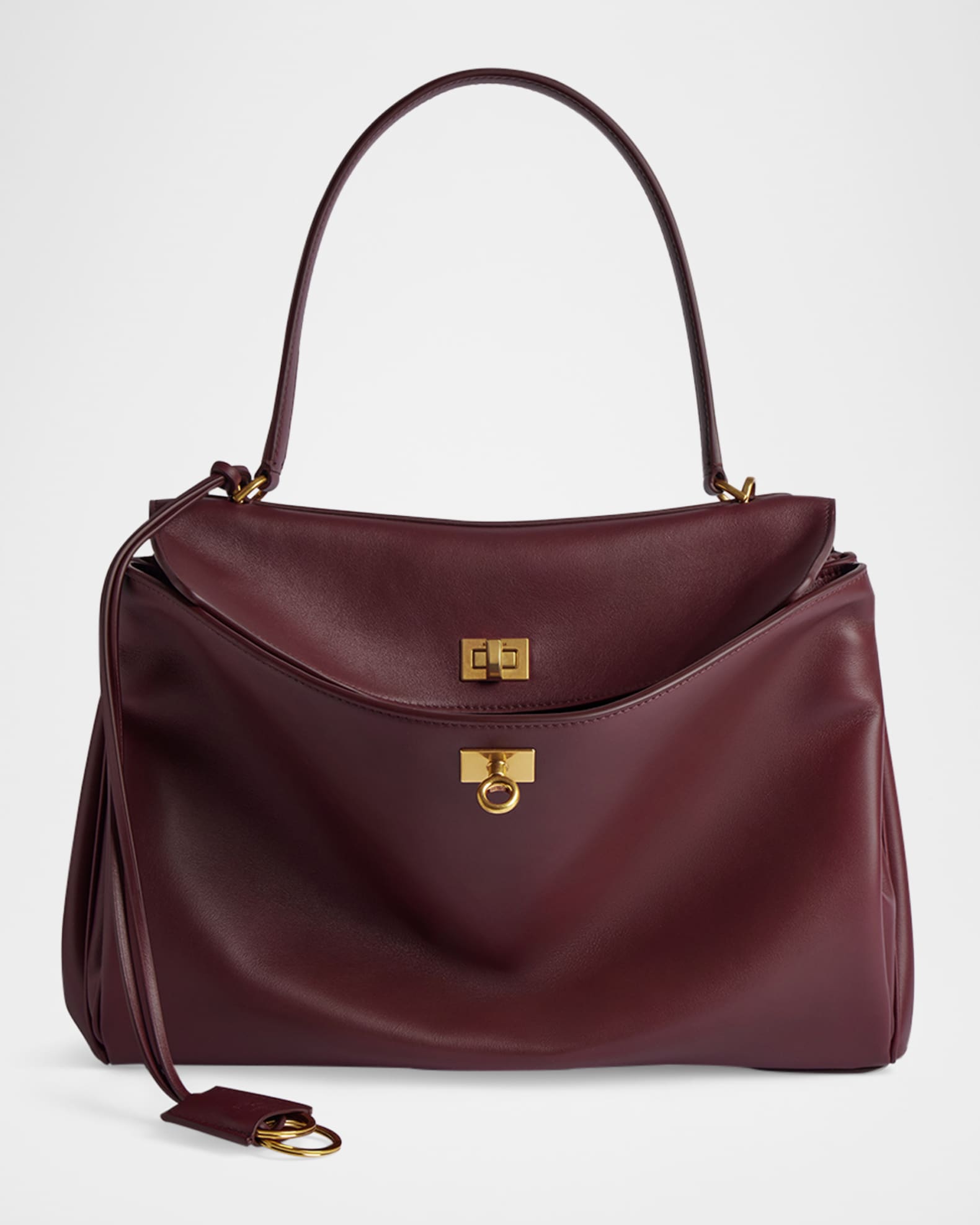 Rodeo Medium Leather Top-Handle Bag 0