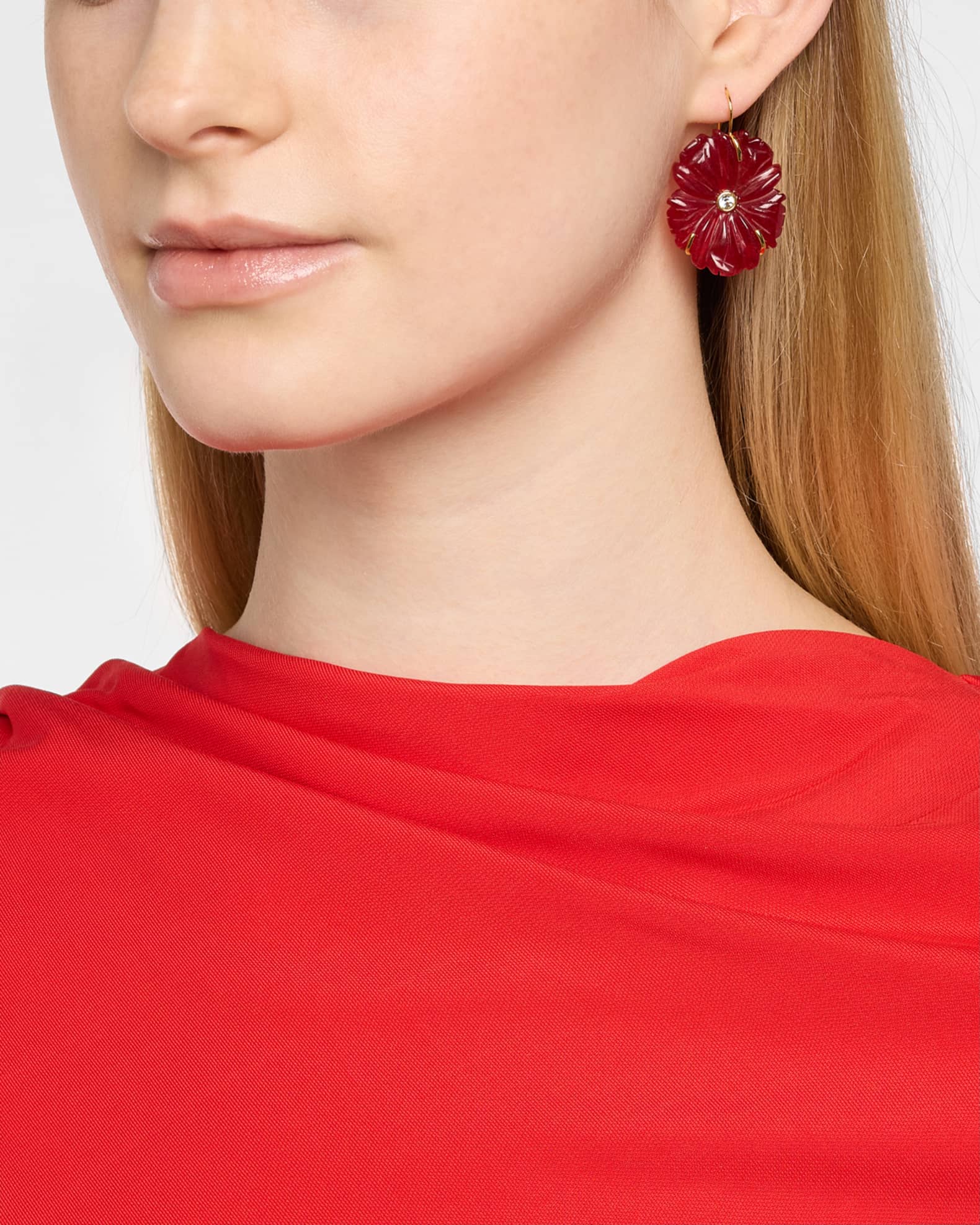 New Bloom Poinsettia Earrings 1
