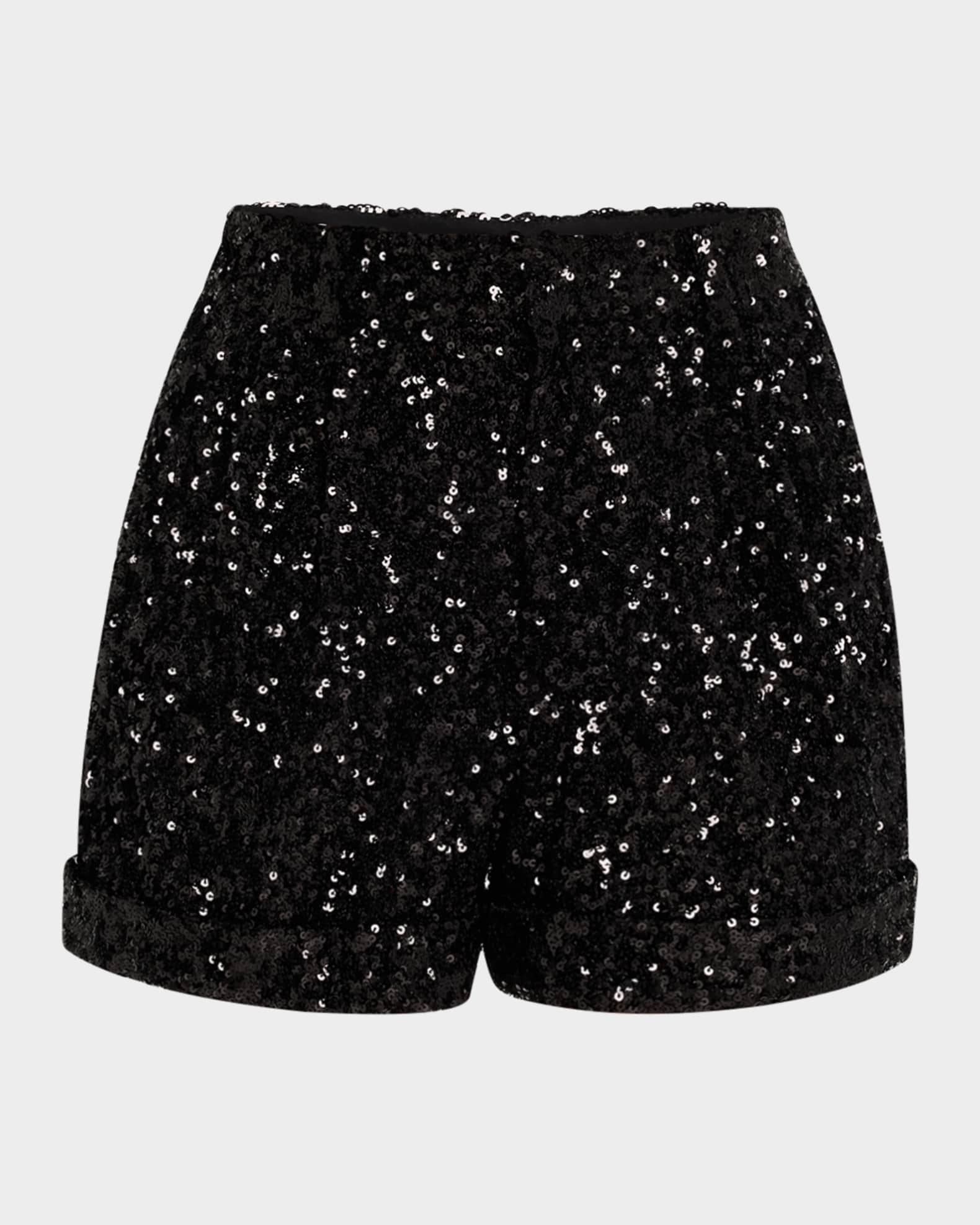 Conry Sequined Cuff Shorts 0