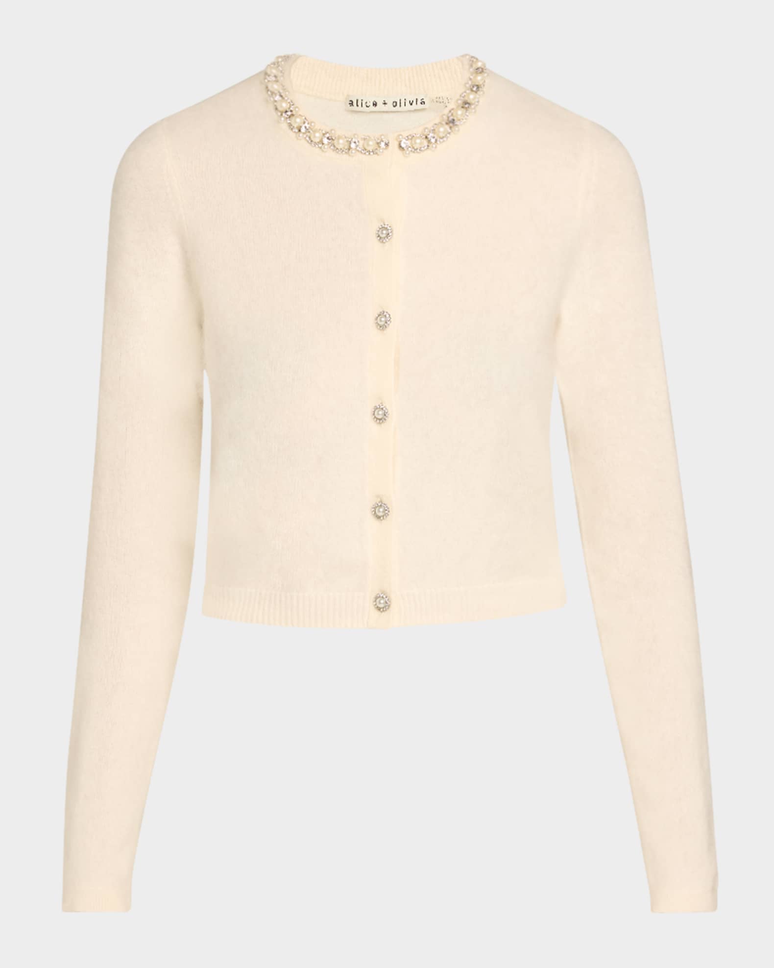 Dollie Embellished Cashmere Cardigan 0