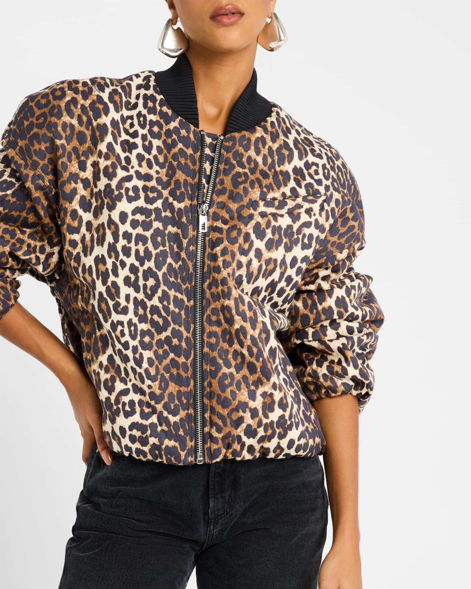 Atm leopard jacket top