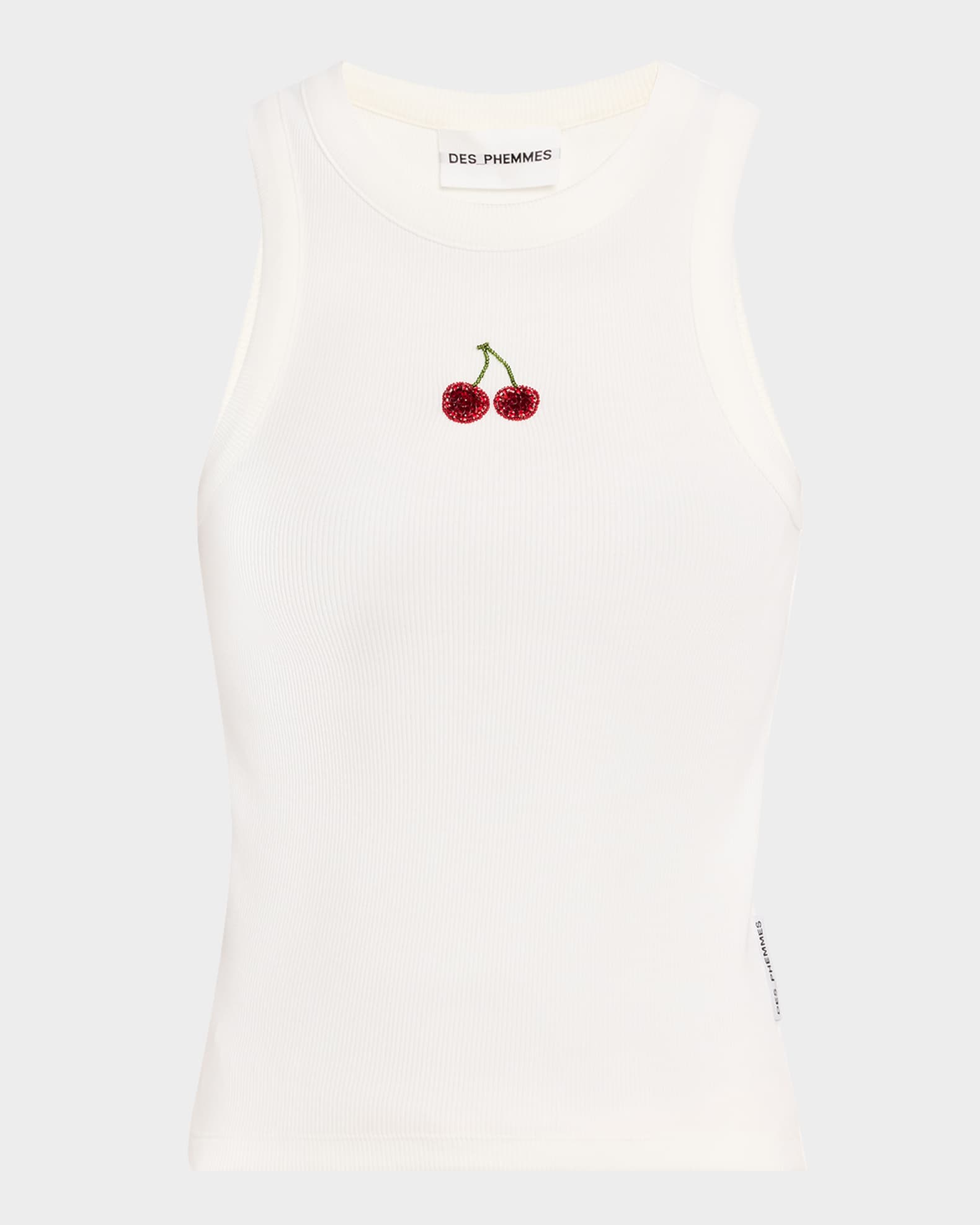 Ribbed Cherry Tank Top 0