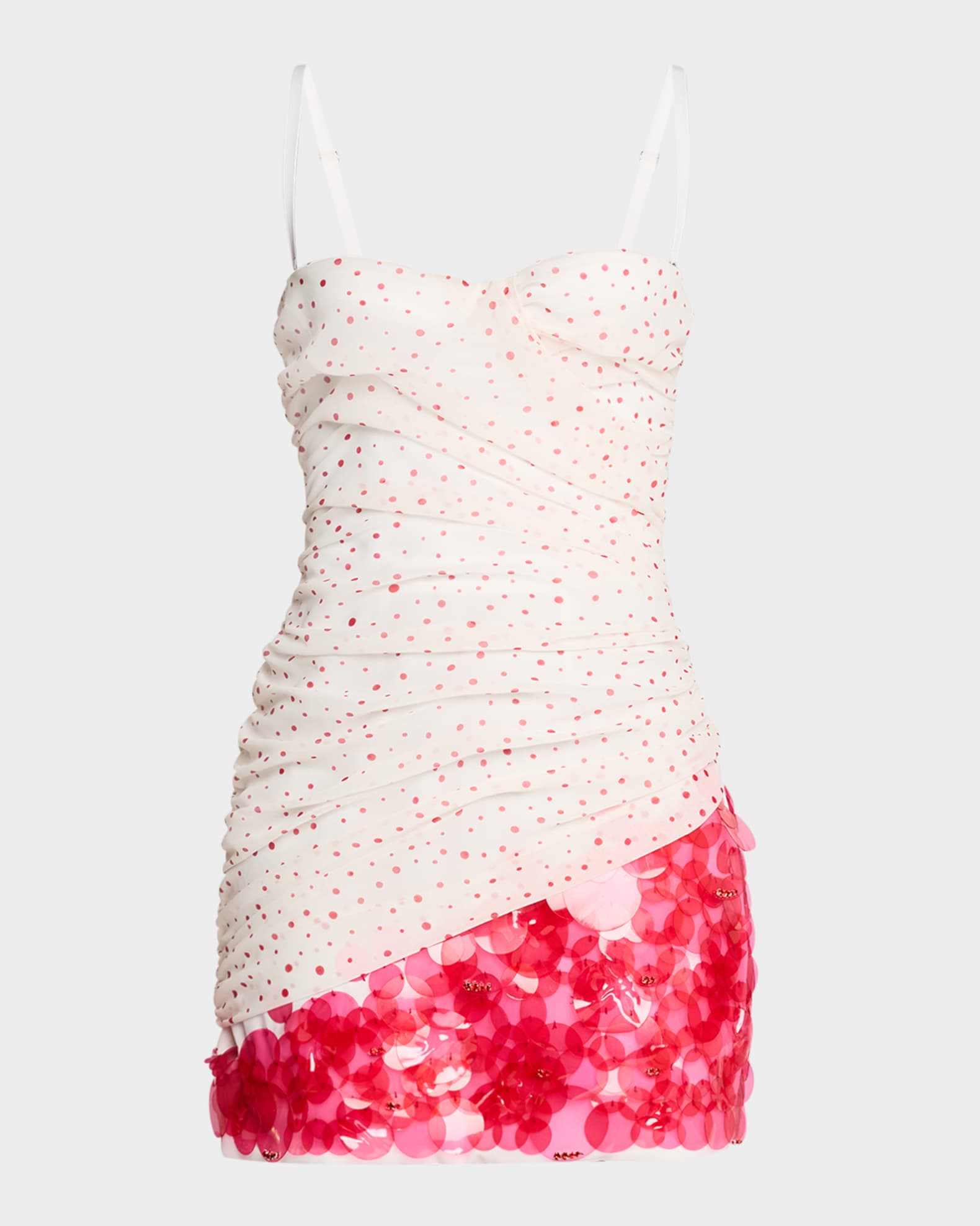 Sleeveless Ruched Sequin Mini Dress 1