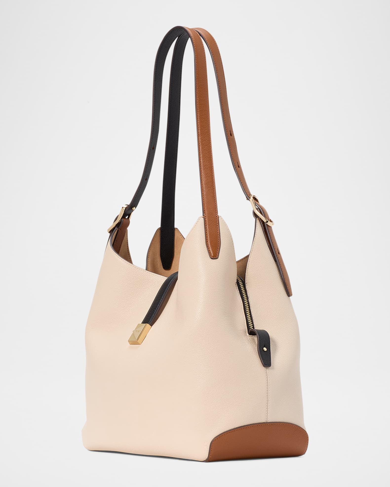 kate spade new york tribeca colorblock pebbled leather shoulder bag |  Neiman Marcus
