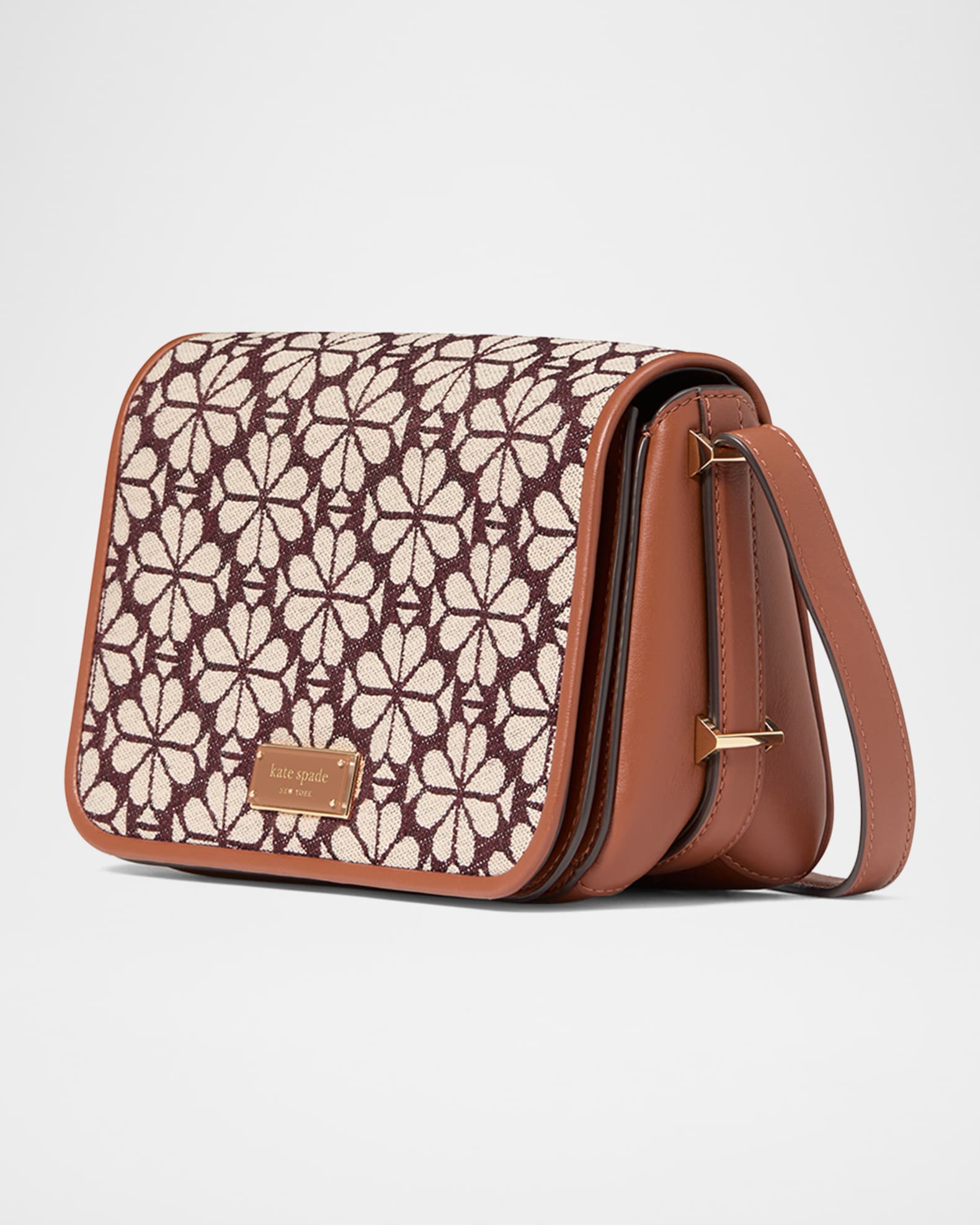 kate spade new york spade flower jacquard crossbody bag