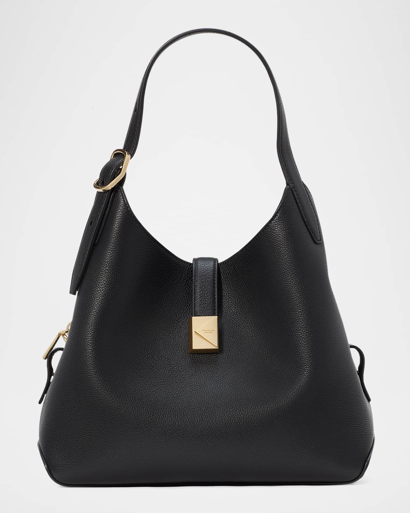 deco pebbled leather shoulder bag 0
