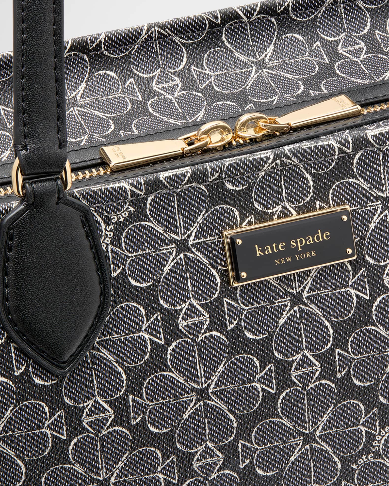 トートバッグ Kate Spade Spade Flower Coated Canvas Manhattan Tote KK568 kate spade new york Spade Flower Coated Canvas Tote Bag