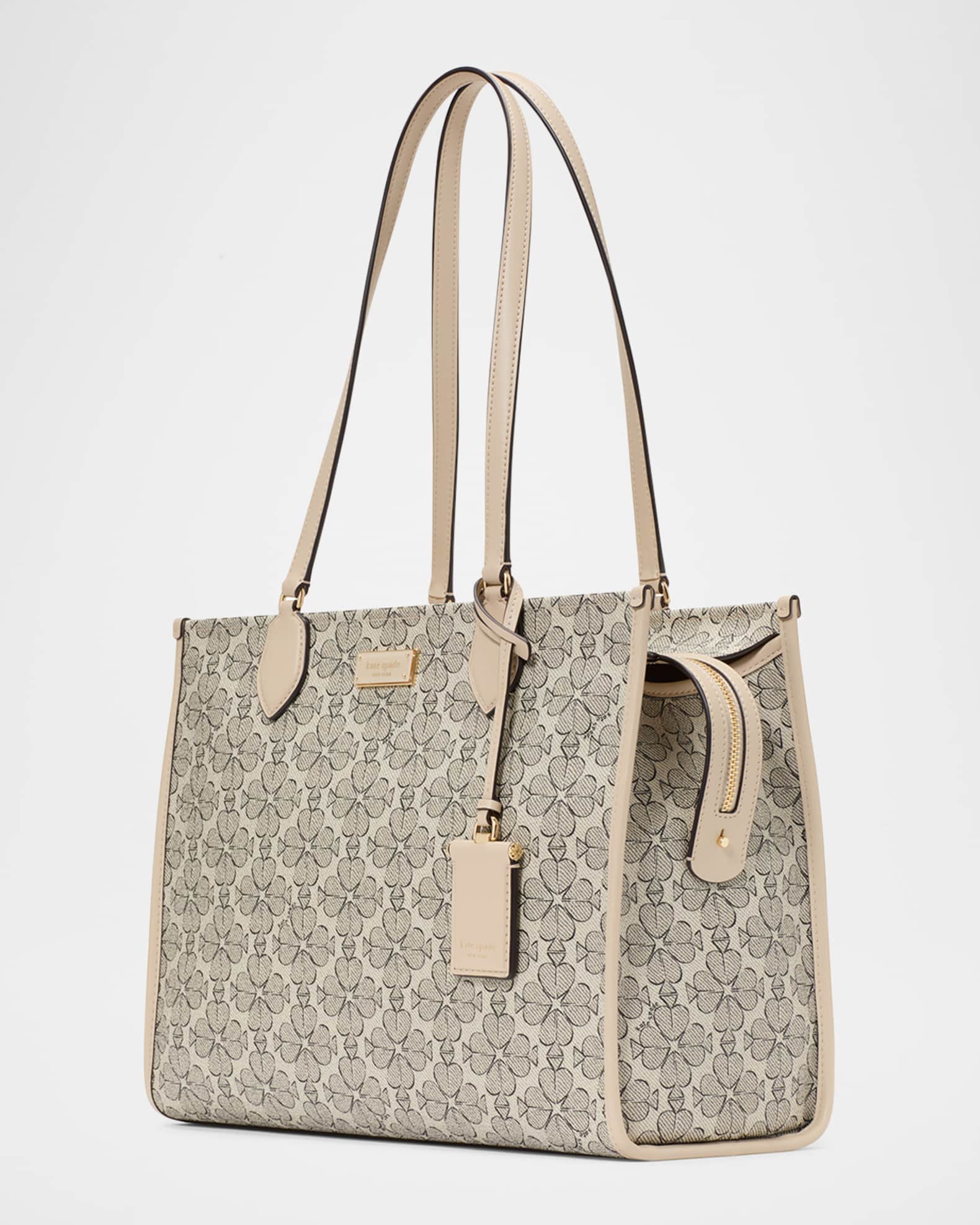 トートバッグ Kate Spade Spade Flower Coated Canvas Manhattan Tote KK568 Manhattan Spade Flower Monogram Tweed Small Tote | Kate