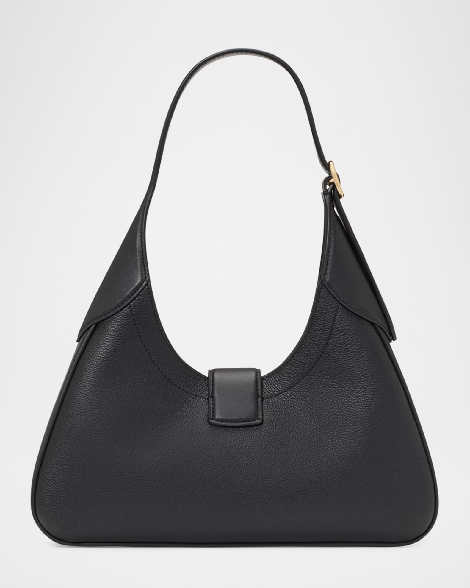nouveau pebbled leather shoulder bag