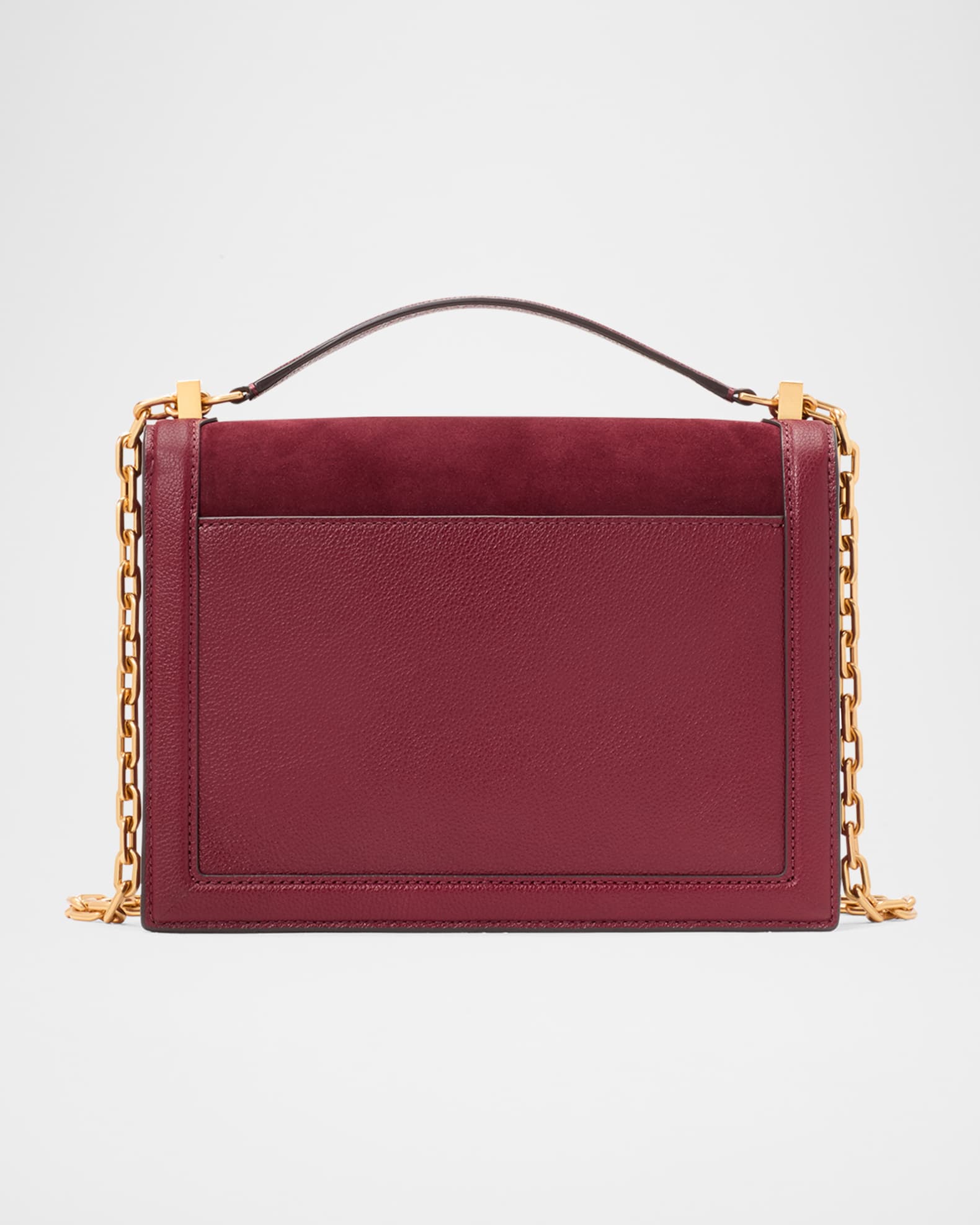 kate spade new york deco pebbled leather suede shoulder bag Neiman Marcus