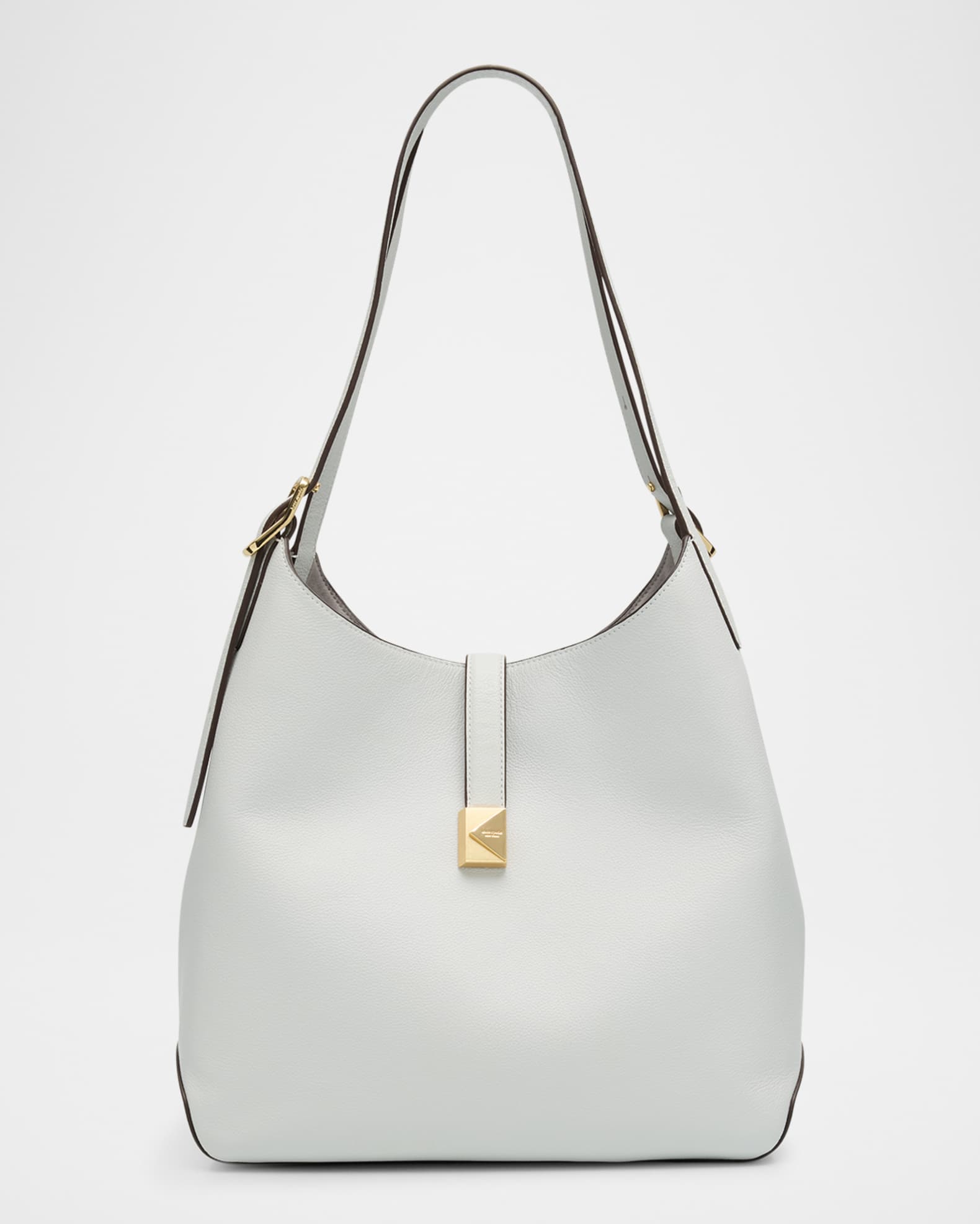 tribeca pebbled leather shoulder bag