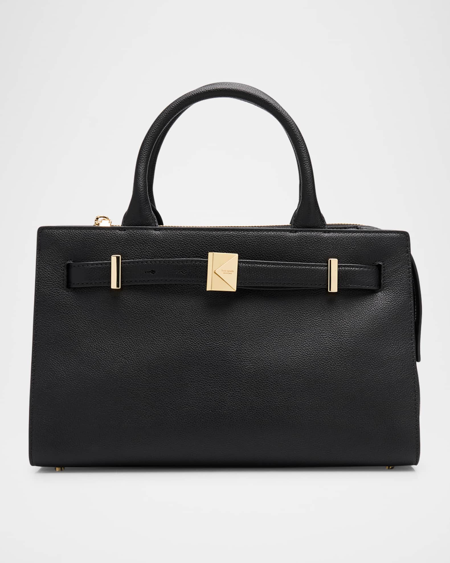 tribeca pebbled leather top-handle bag 0