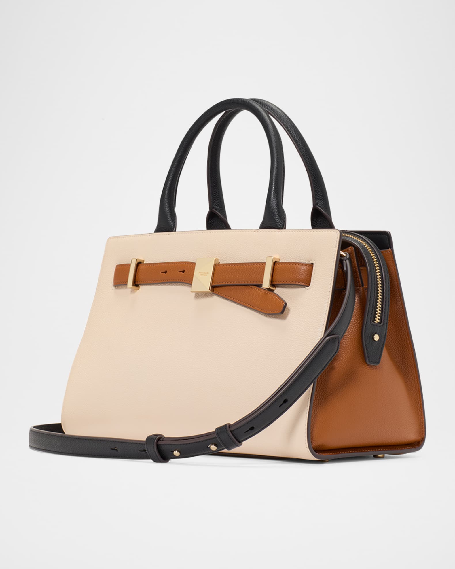 kate spade new york tribeca colorblock pebbled leather