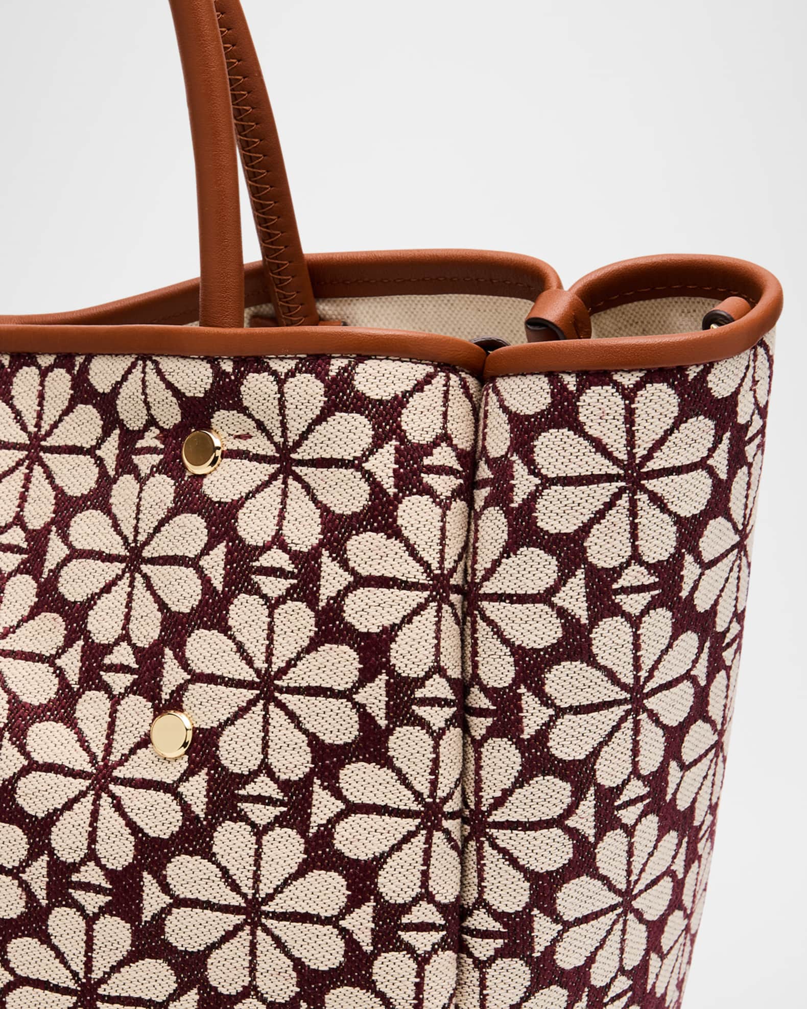 spade flower jacquard tote bag