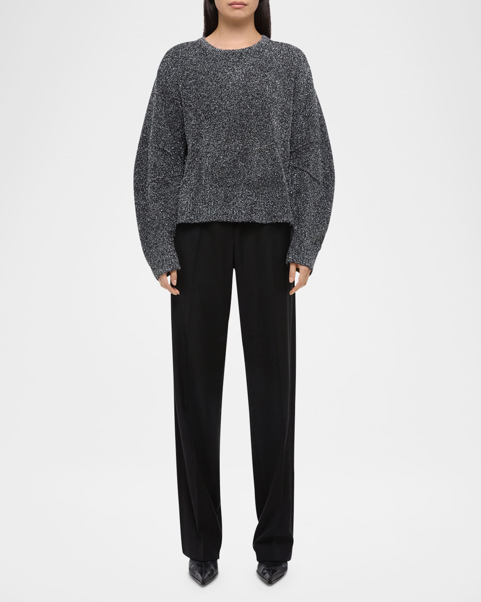 Apex Sparkly Lurex Crewneck Sweater 1