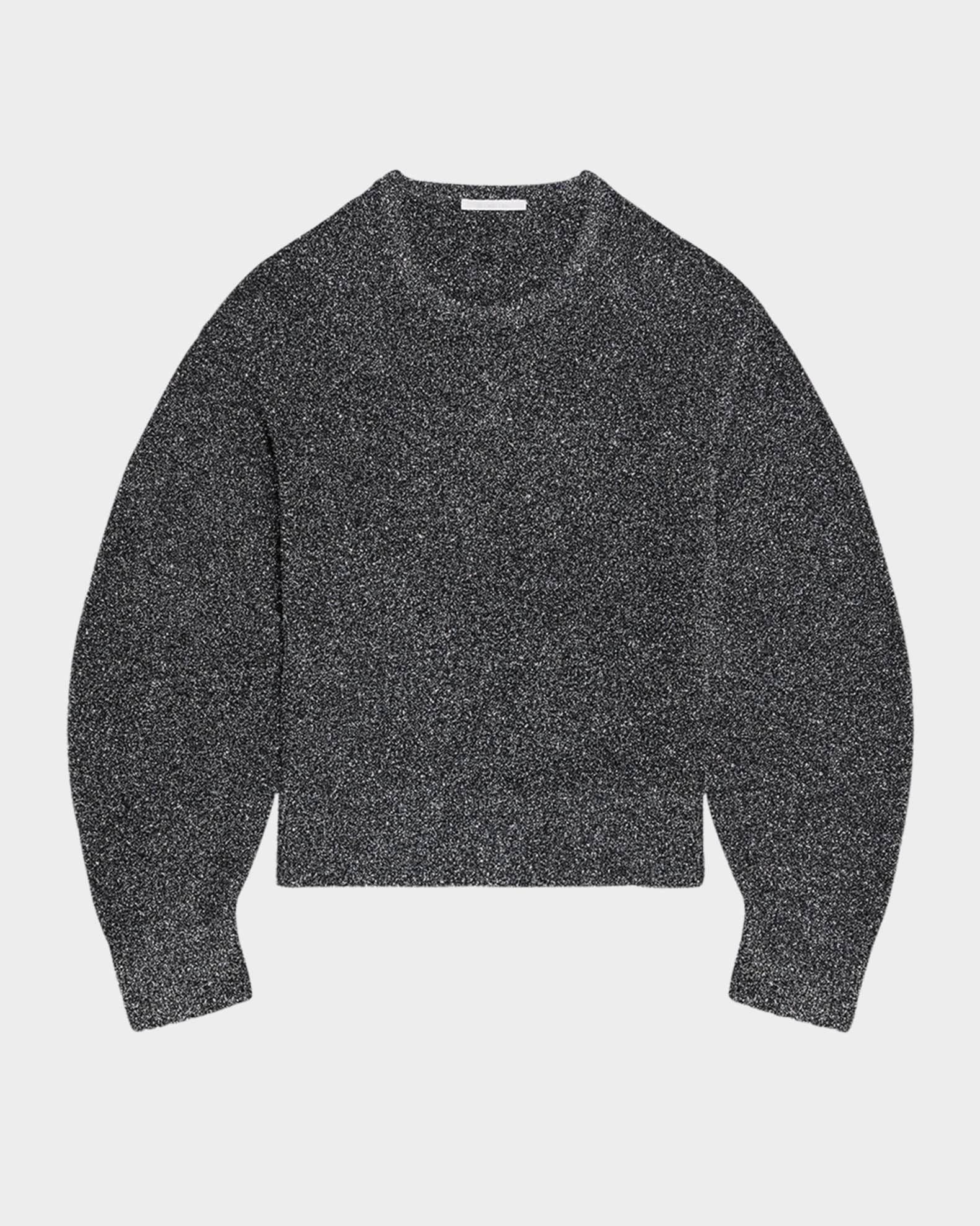 Helmut Lang Apex Sparkly Lurex Crewneck Sweater | Neiman Marcus