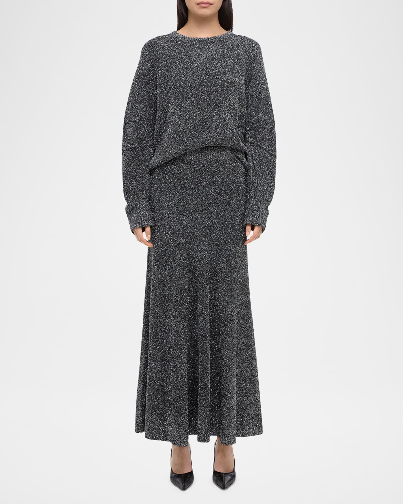 Sparkly Lurex Maxi Skirt 1